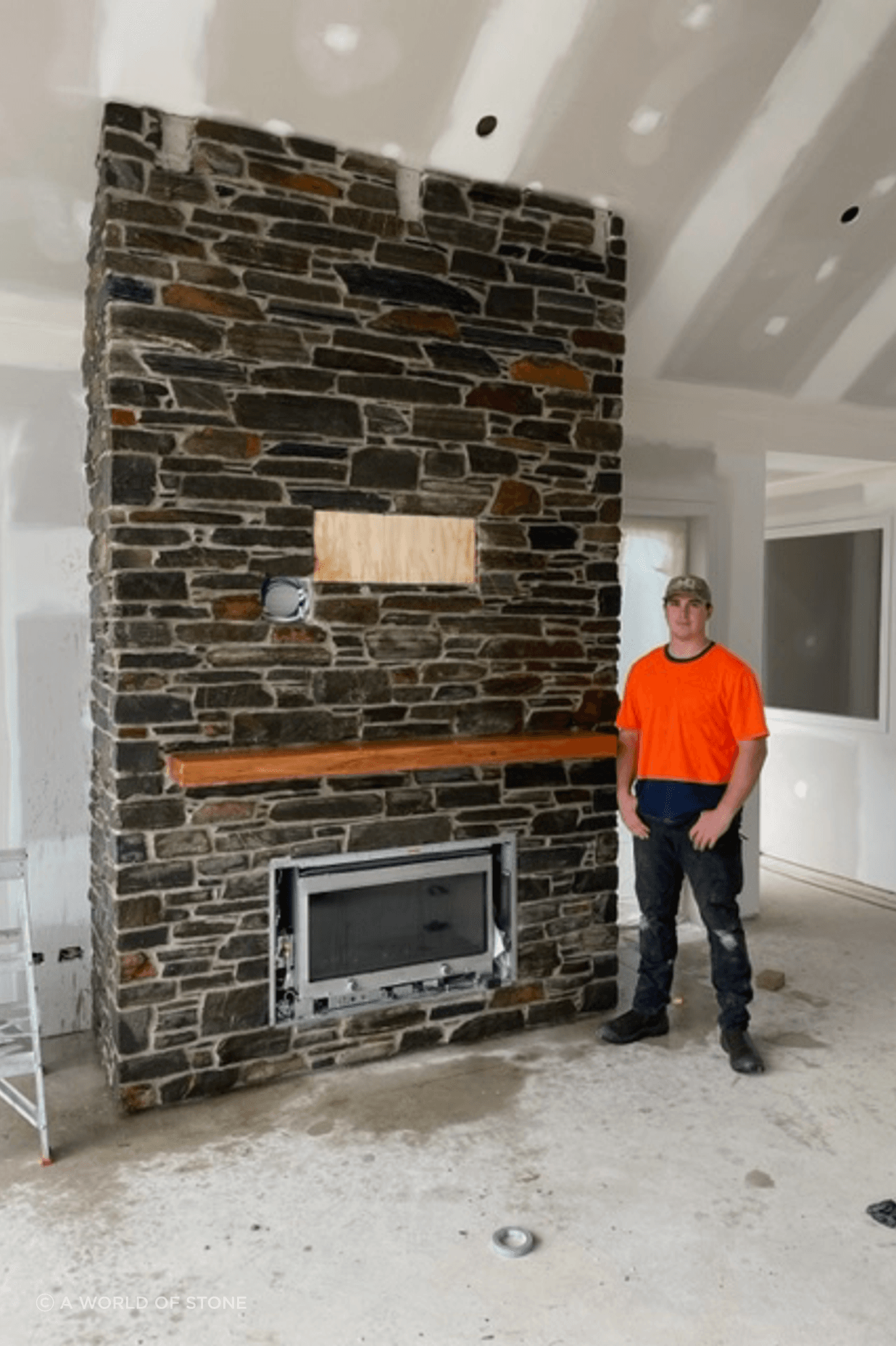 Wanaka Stone fireplace
