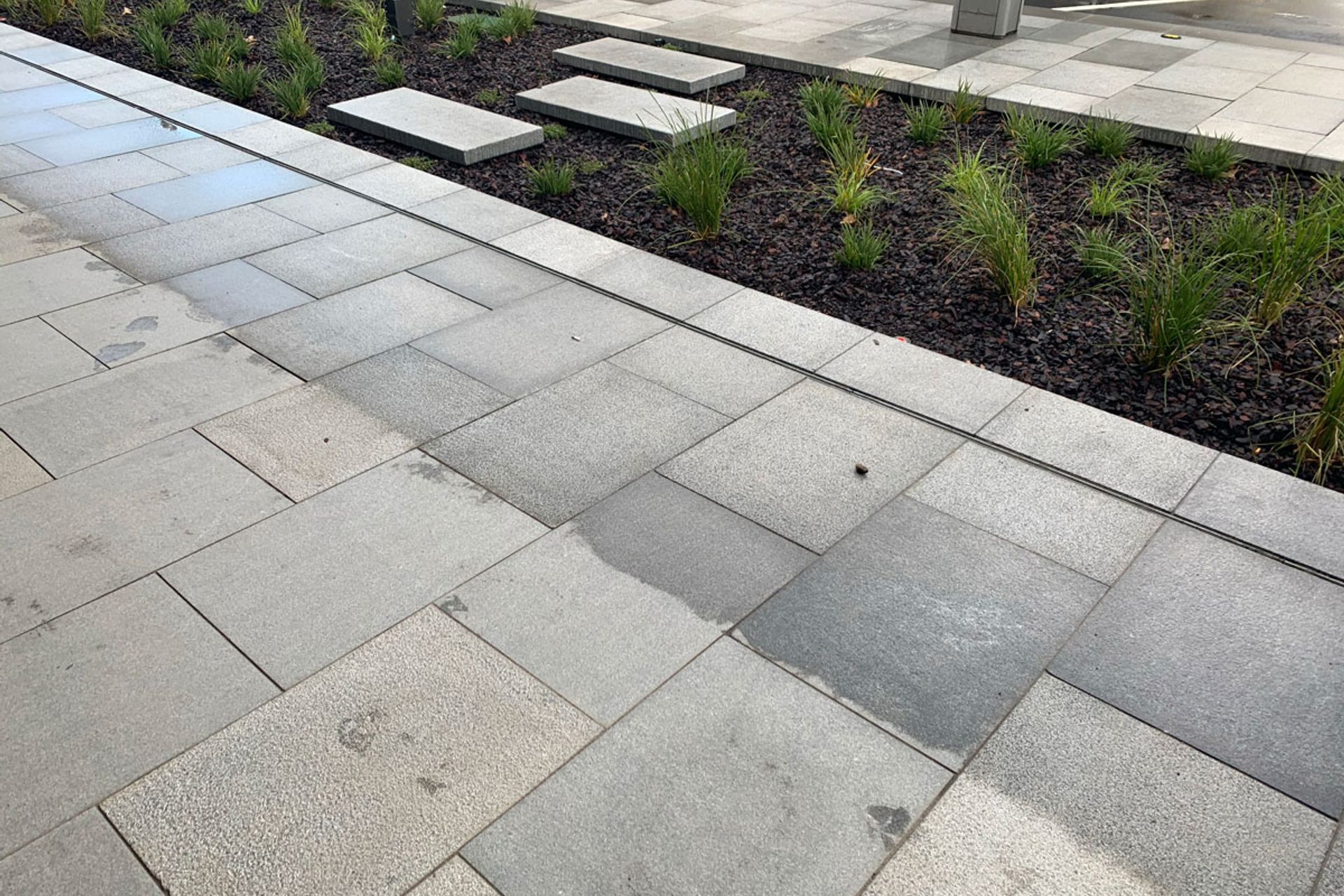 Palmerston Square CBD upgrade with Horizon International Basalt stone pavers and Granite