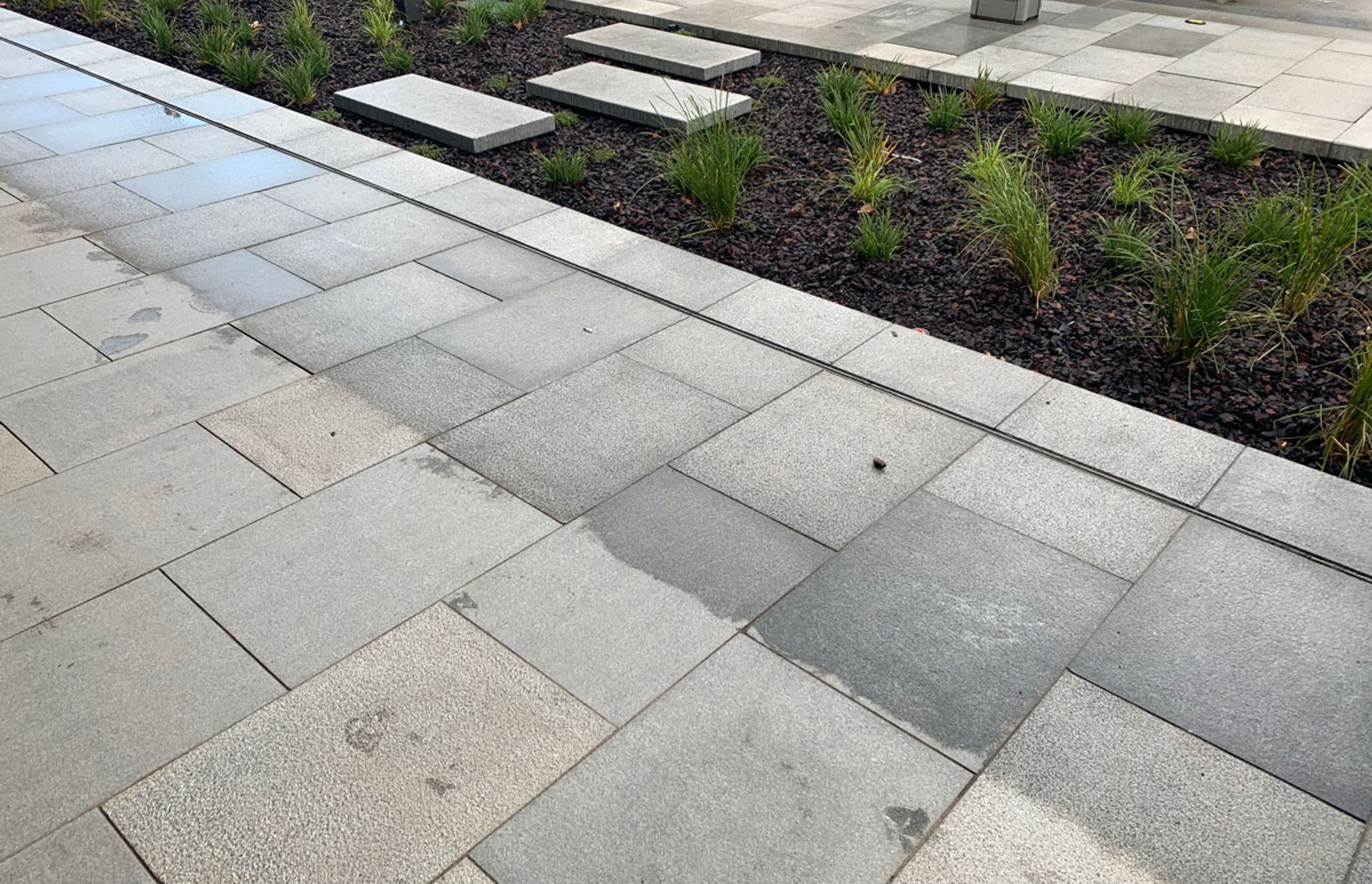 Palmerston Square CBD upgrade with Horizon International Basalt stone pavers and Granite