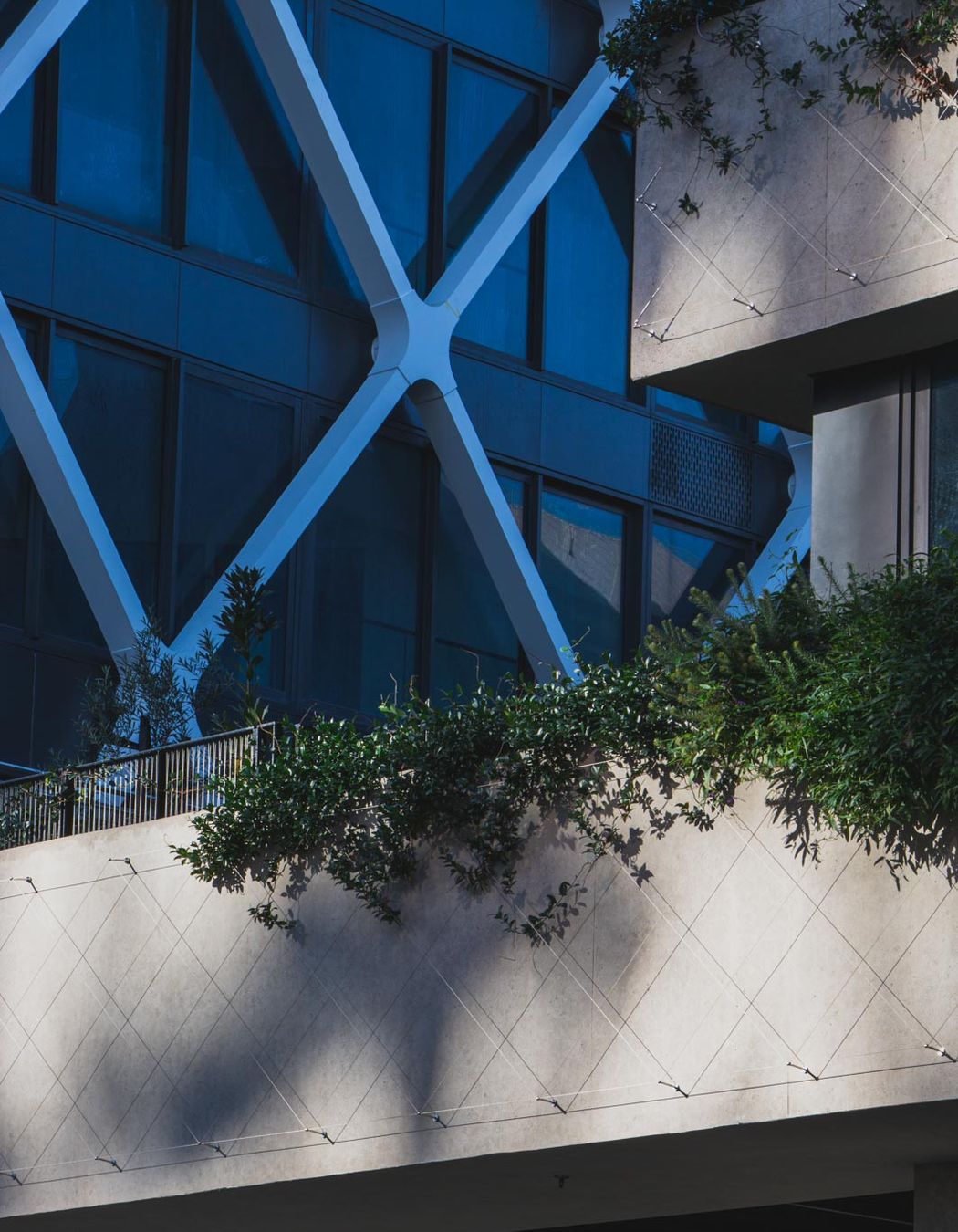 Northern Club Bankside Extension - balustrade and green facade project