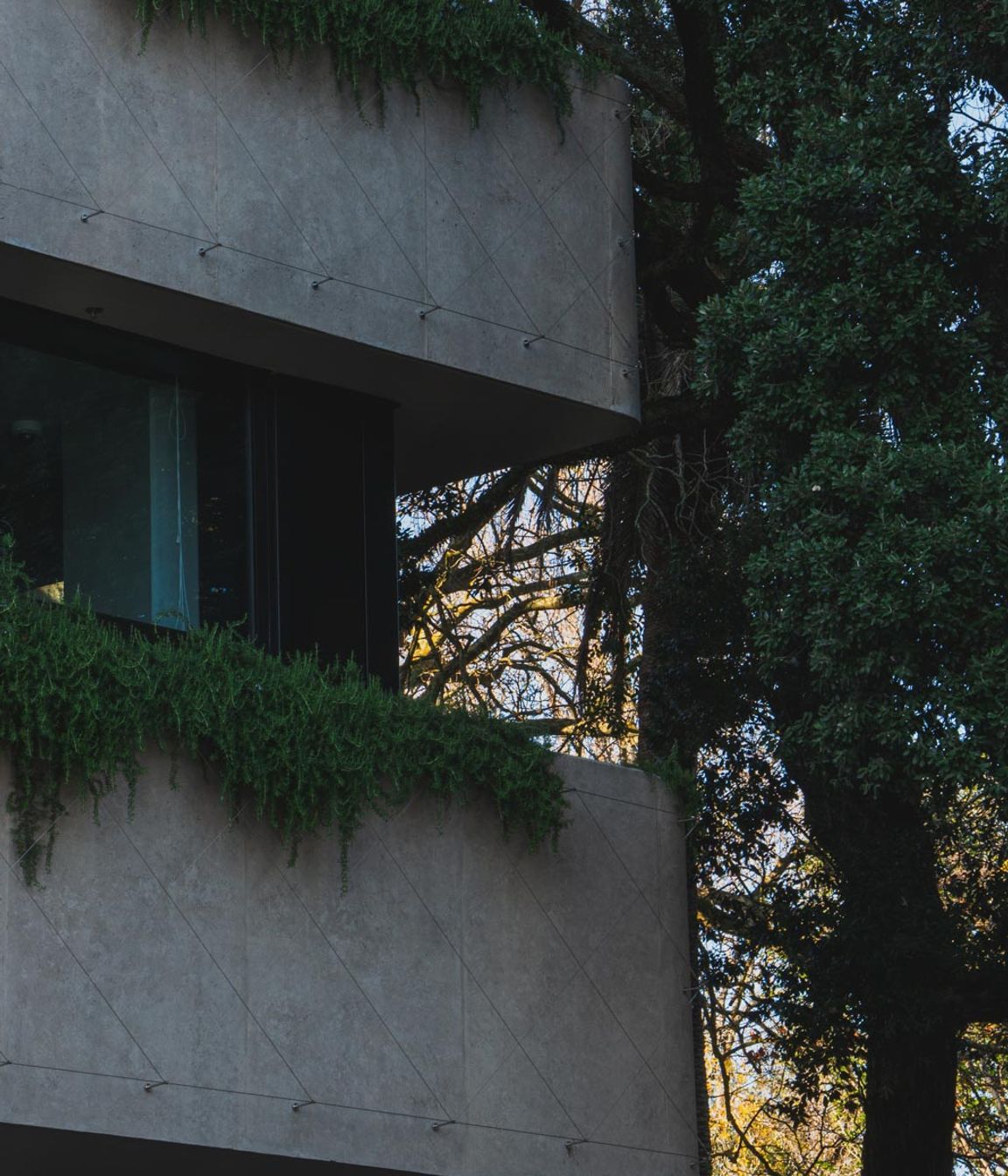 Northern Club Bankside Extension - balustrade and green facade project