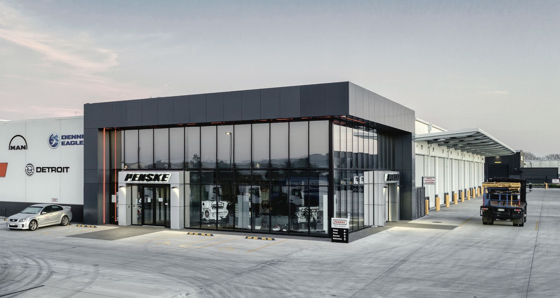 Penske Transportation Facility, Christchurch banner
