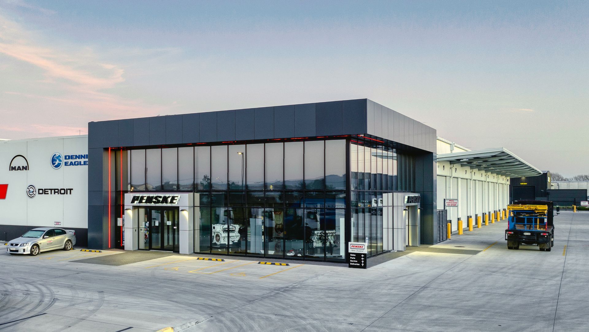 Penske Transportation Facility, Christchurch banner
