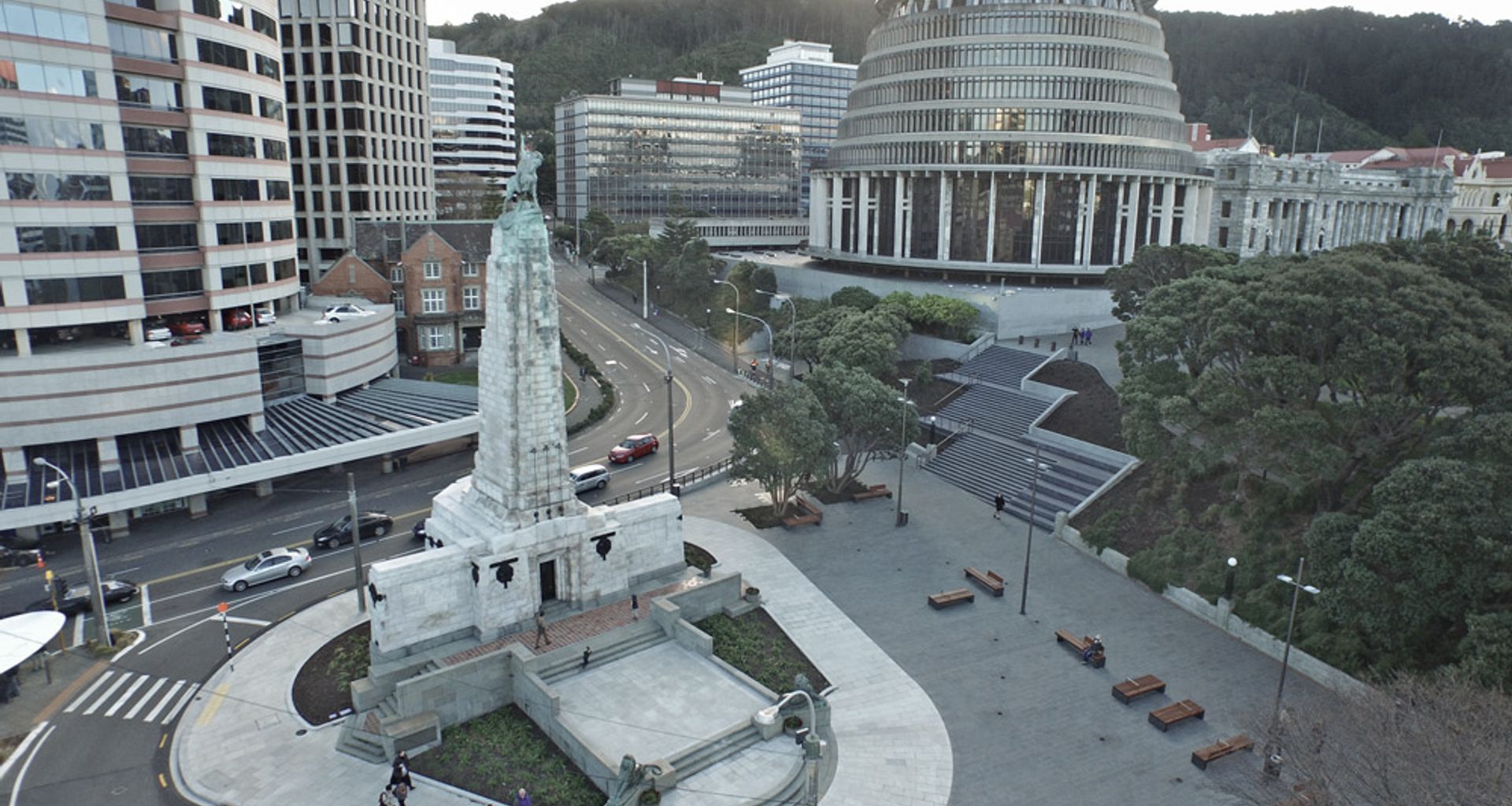 Wellington Cenotaph’s Anzac Upgrade banner