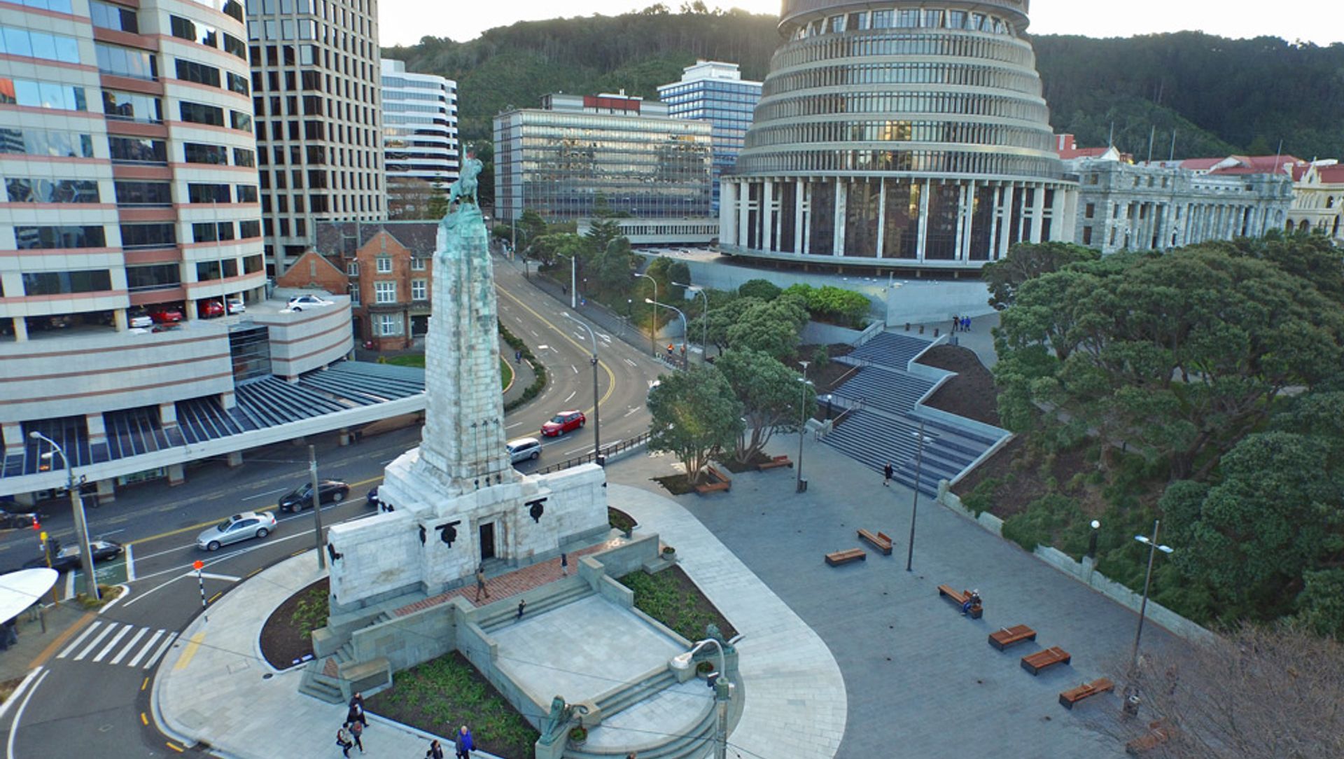 Wellington Cenotaph’s Anzac Upgrade banner