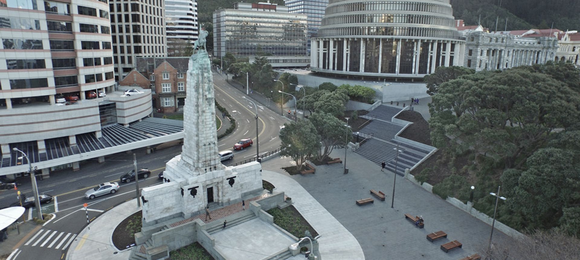 Wellington Cenotaph’s Anzac Upgrade banner