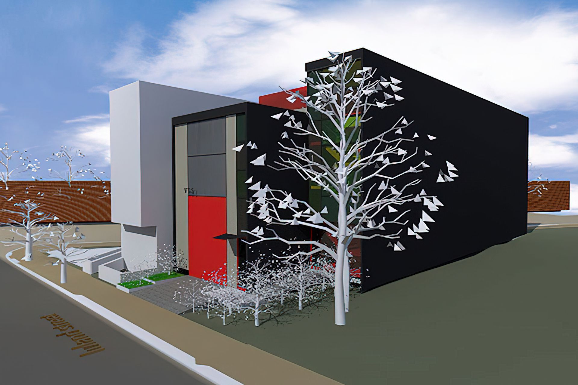 Two street frontages and a protected tree to consider