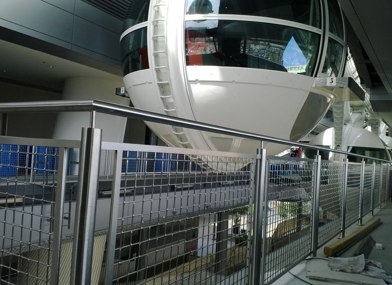 Mesh Balustrade for Public Flow Areas