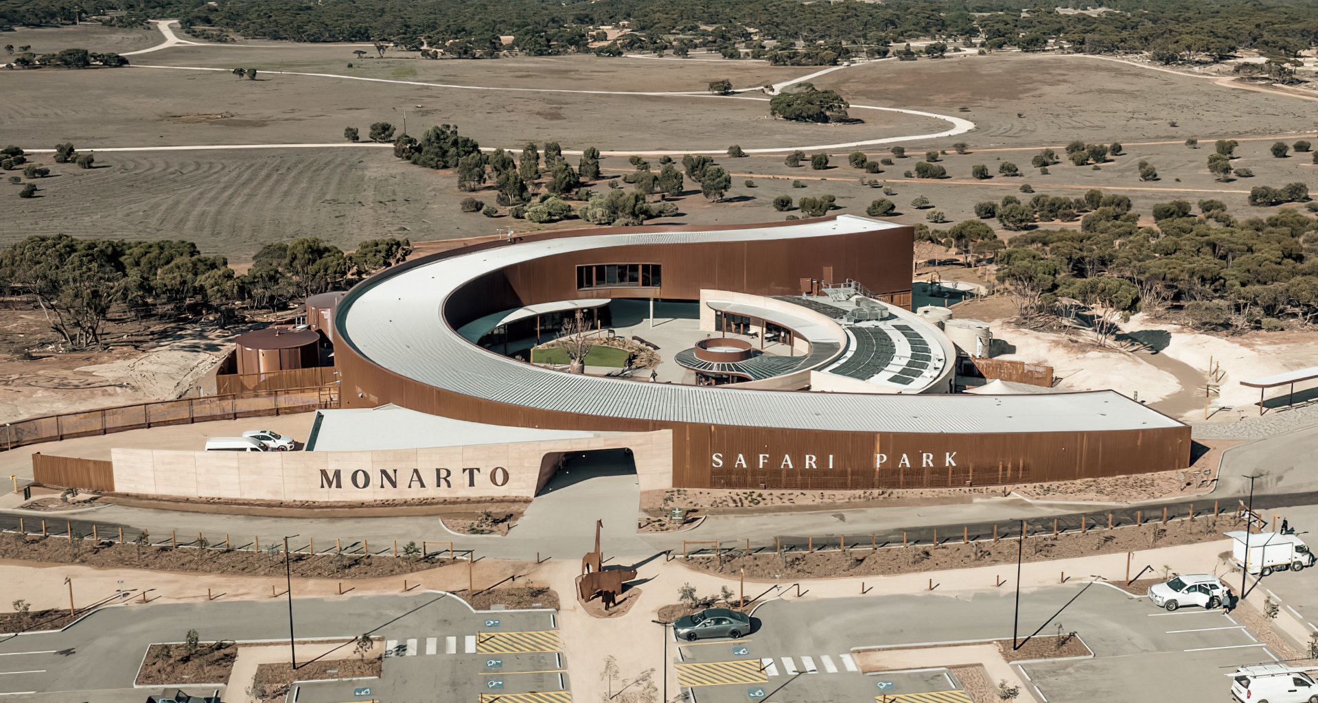Monarto Safari Park Visitor Centre banner