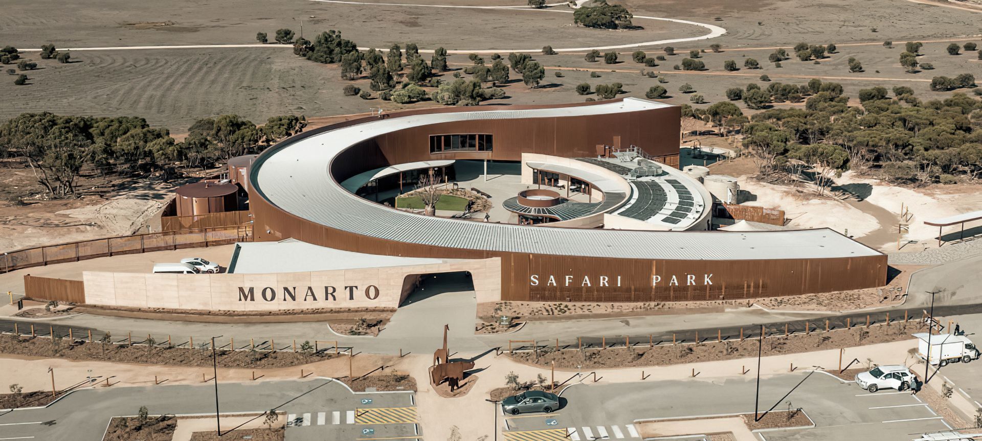 Monarto Safari Park Visitor Centre banner