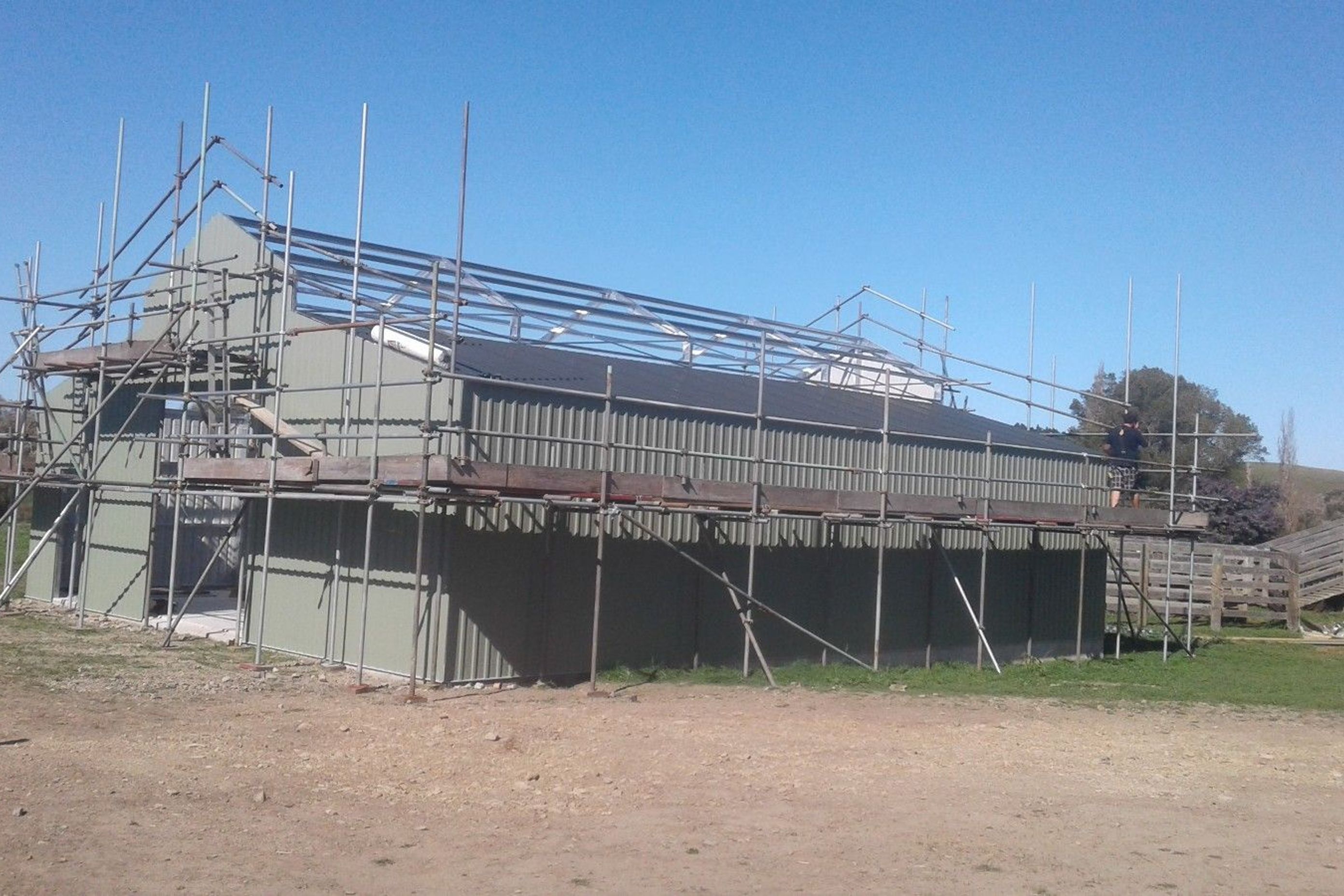 Making a start on the roofing