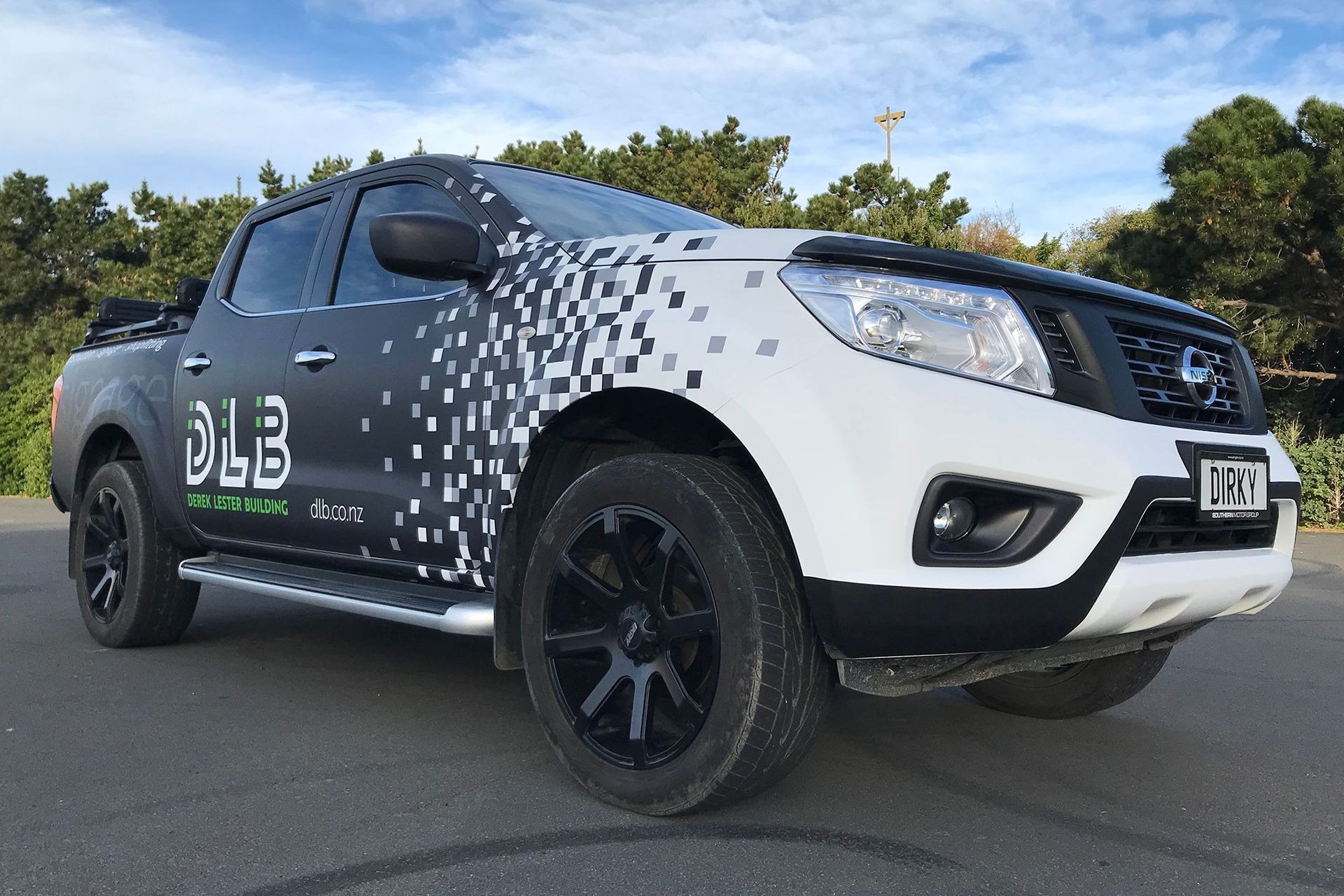 Vehicle signage for DLB ute, Dunedin
