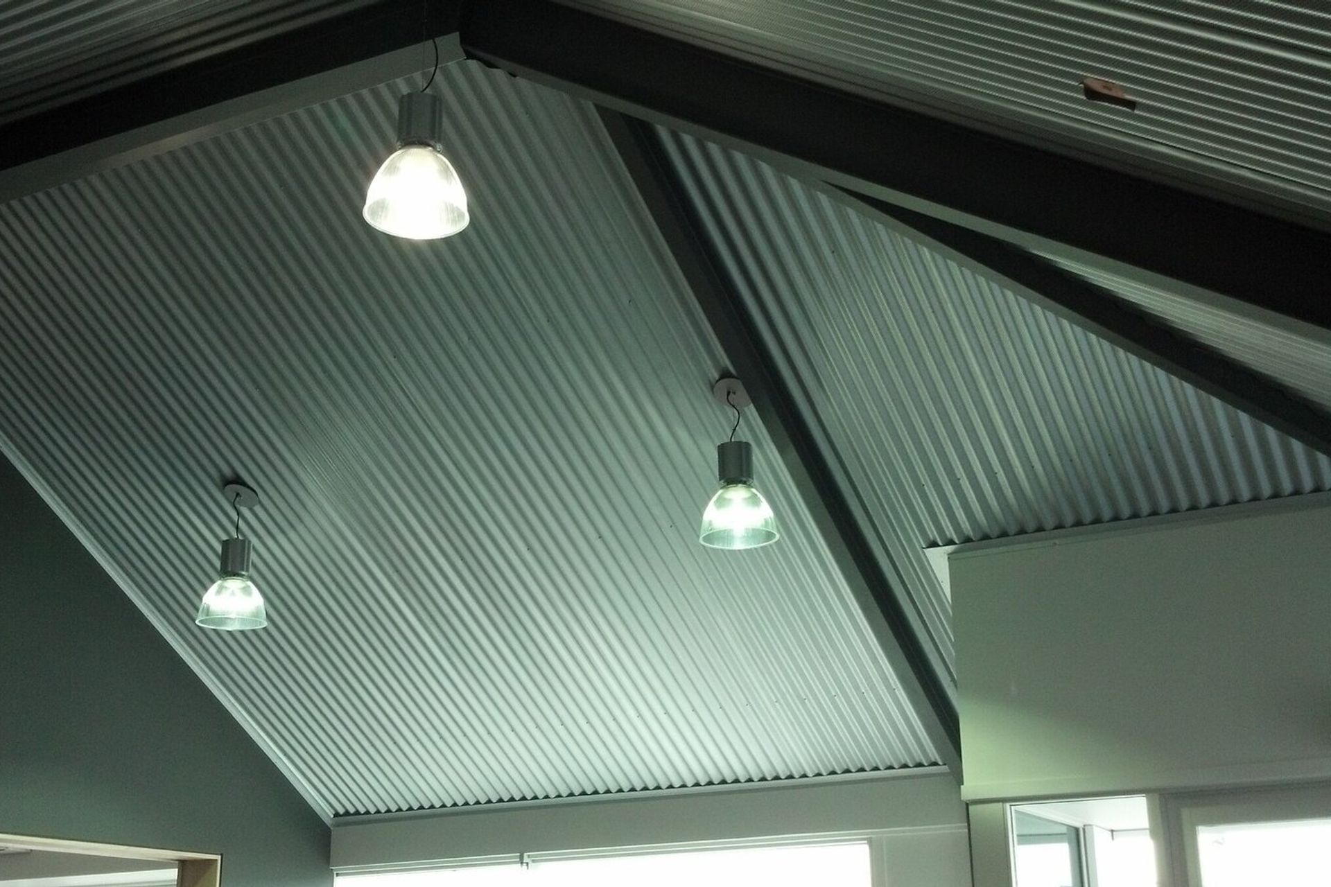 Different material for ceiling