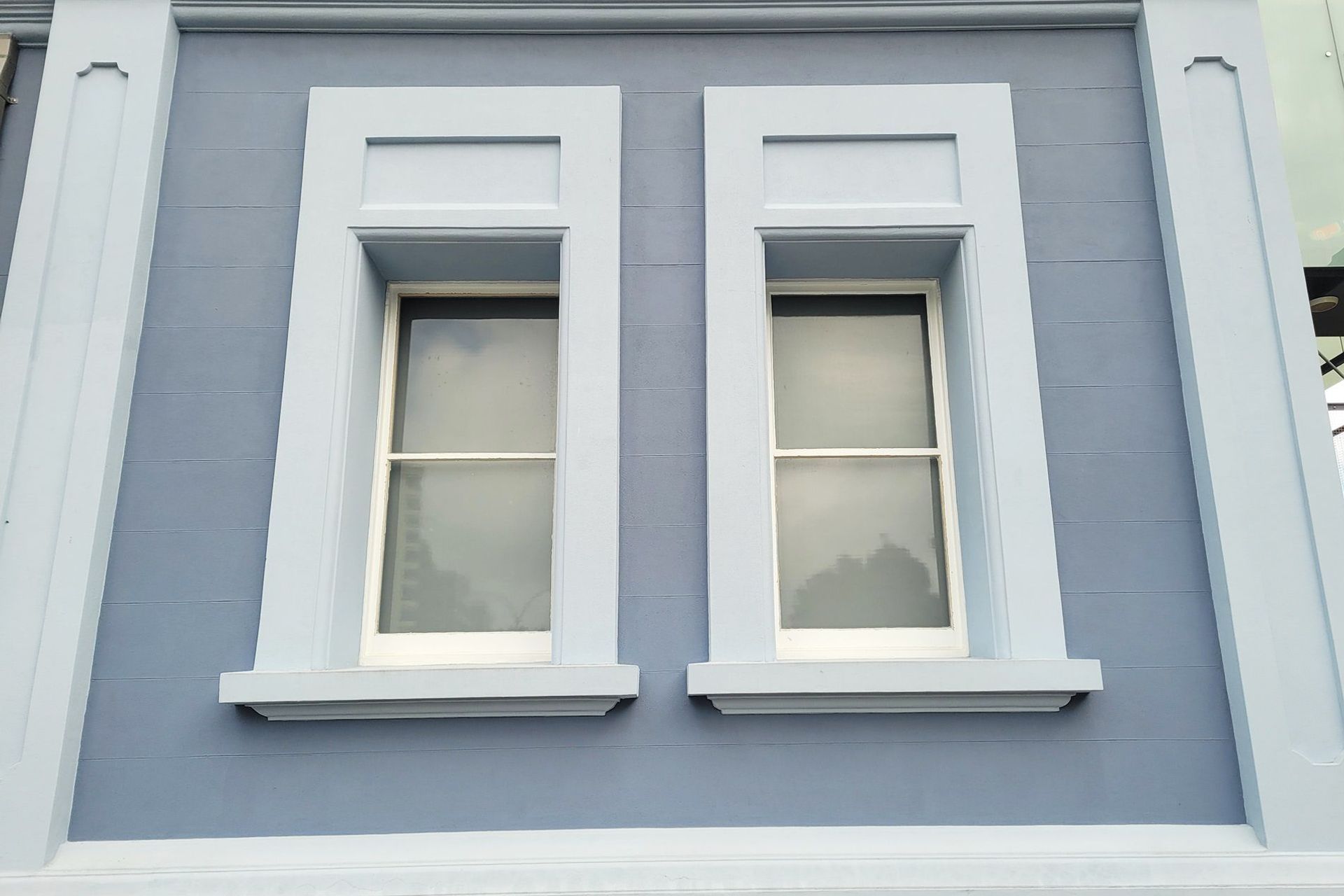 Keim Granital Coatings over ASOCRET concrete repair to the window details