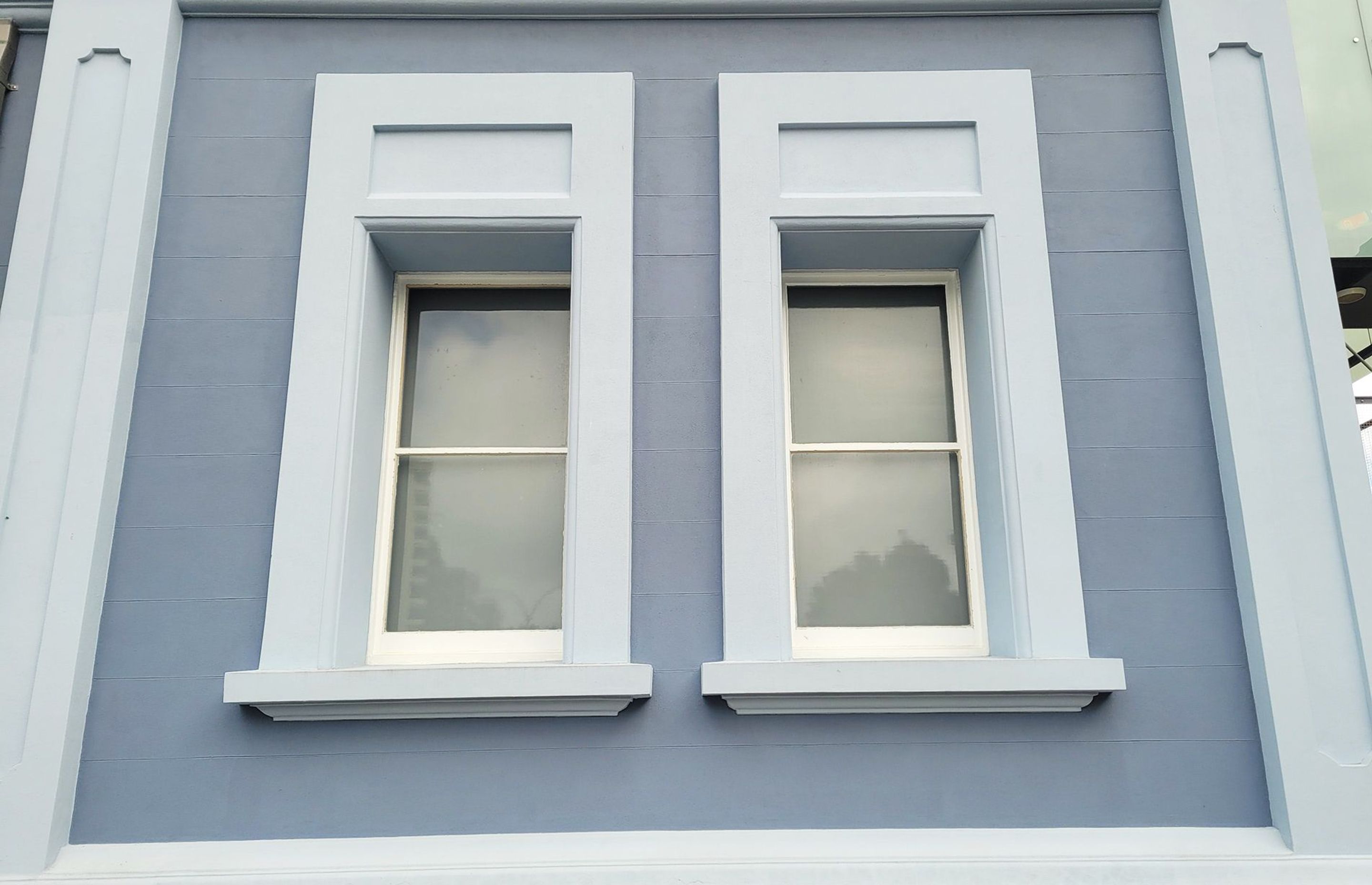 Keim Granital Coatings over ASOCRET concrete repair to the window details