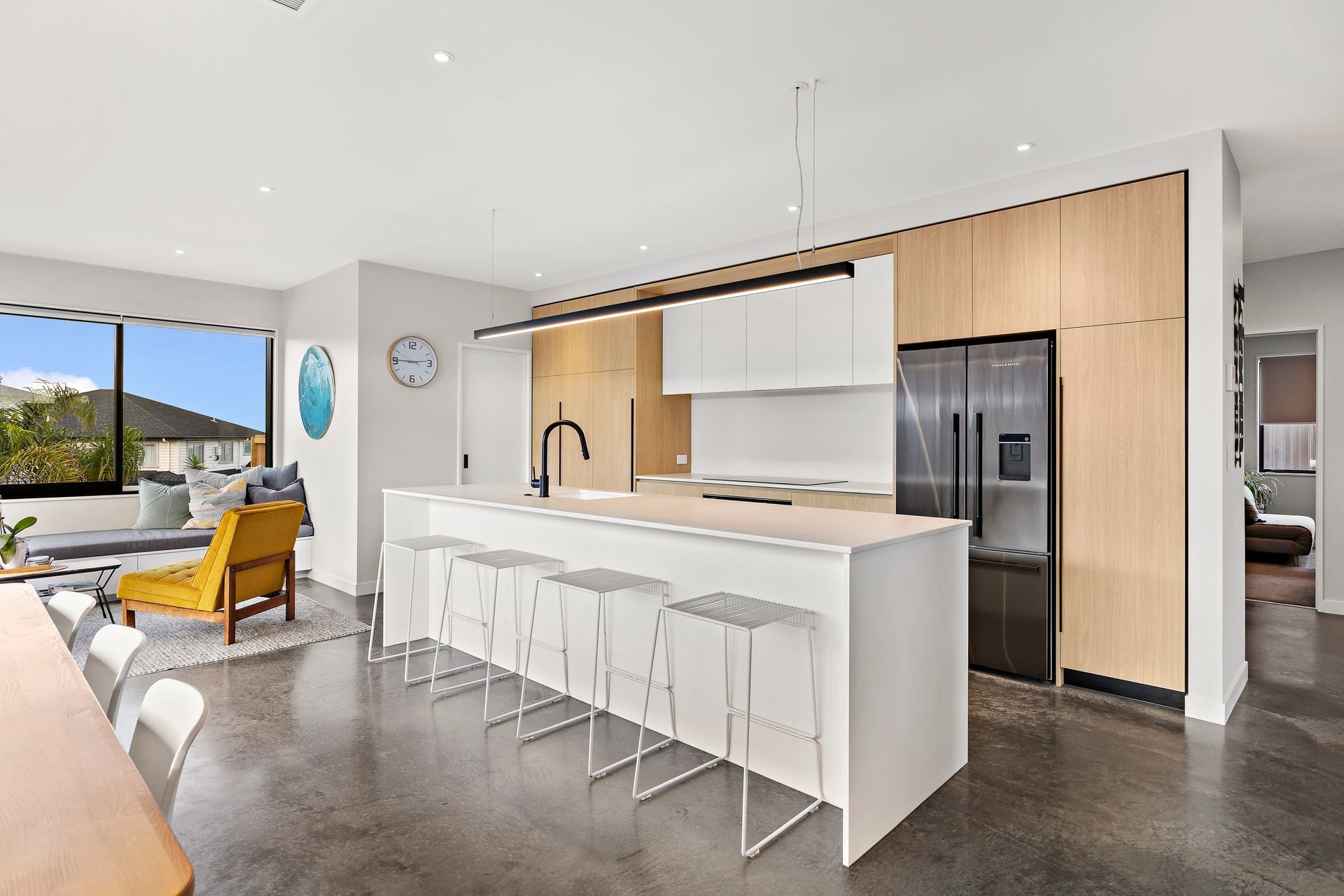 Black Negative Detail with Woodgrain, Auckland