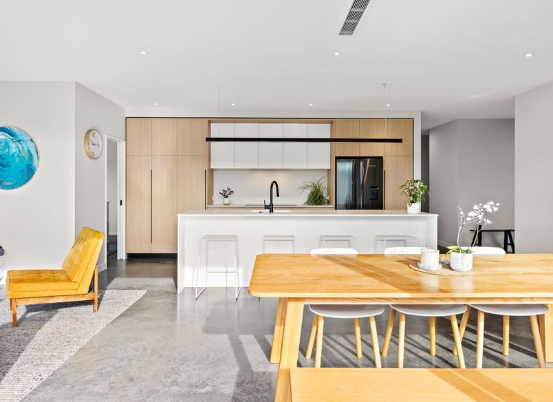 Black Negative Detail with Woodgrain, Auckland