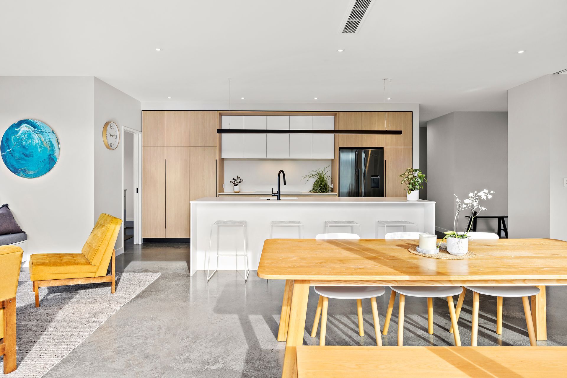 Black Negative Detail with Woodgrain, Auckland