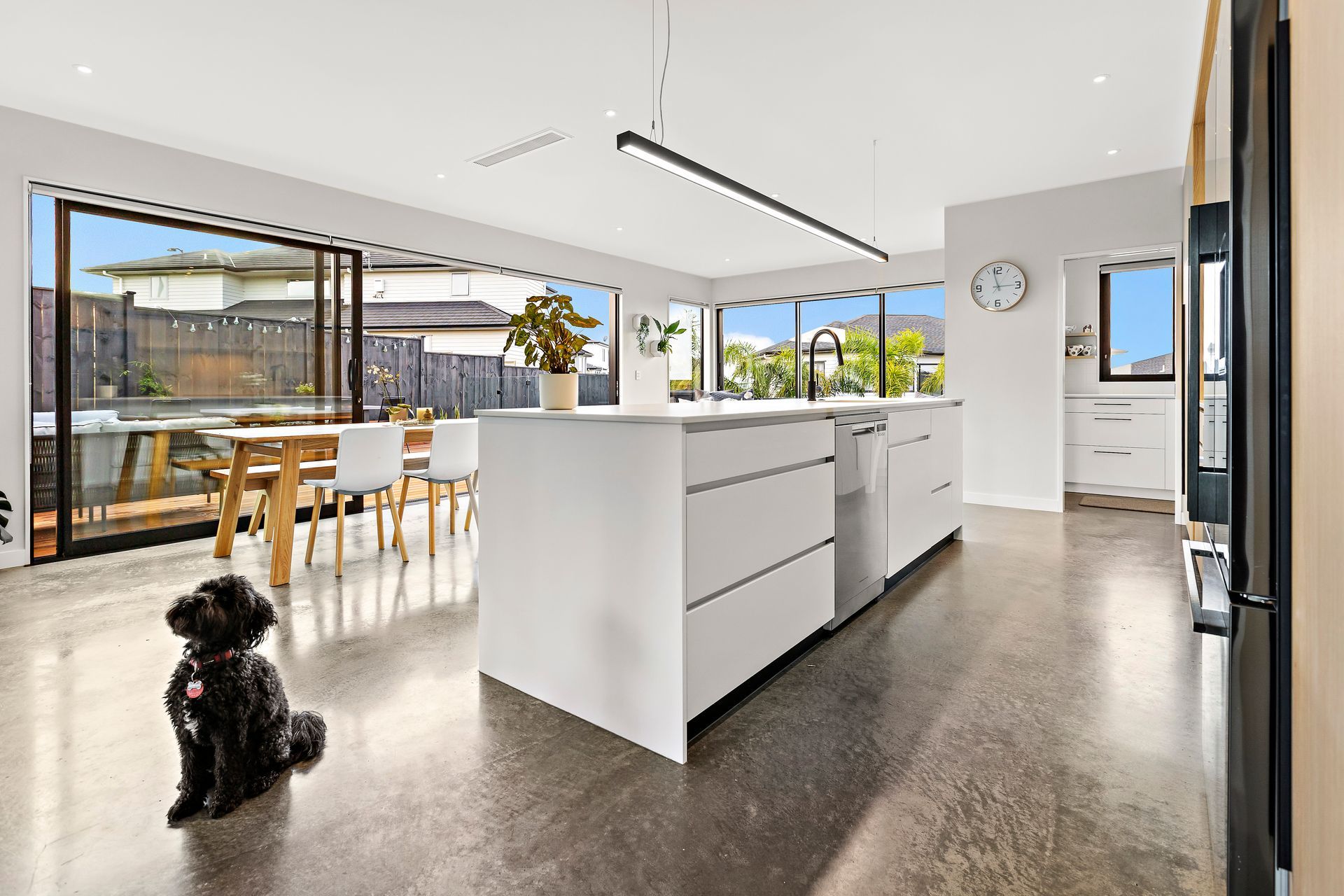 Black Negative Detail with Woodgrain, Auckland