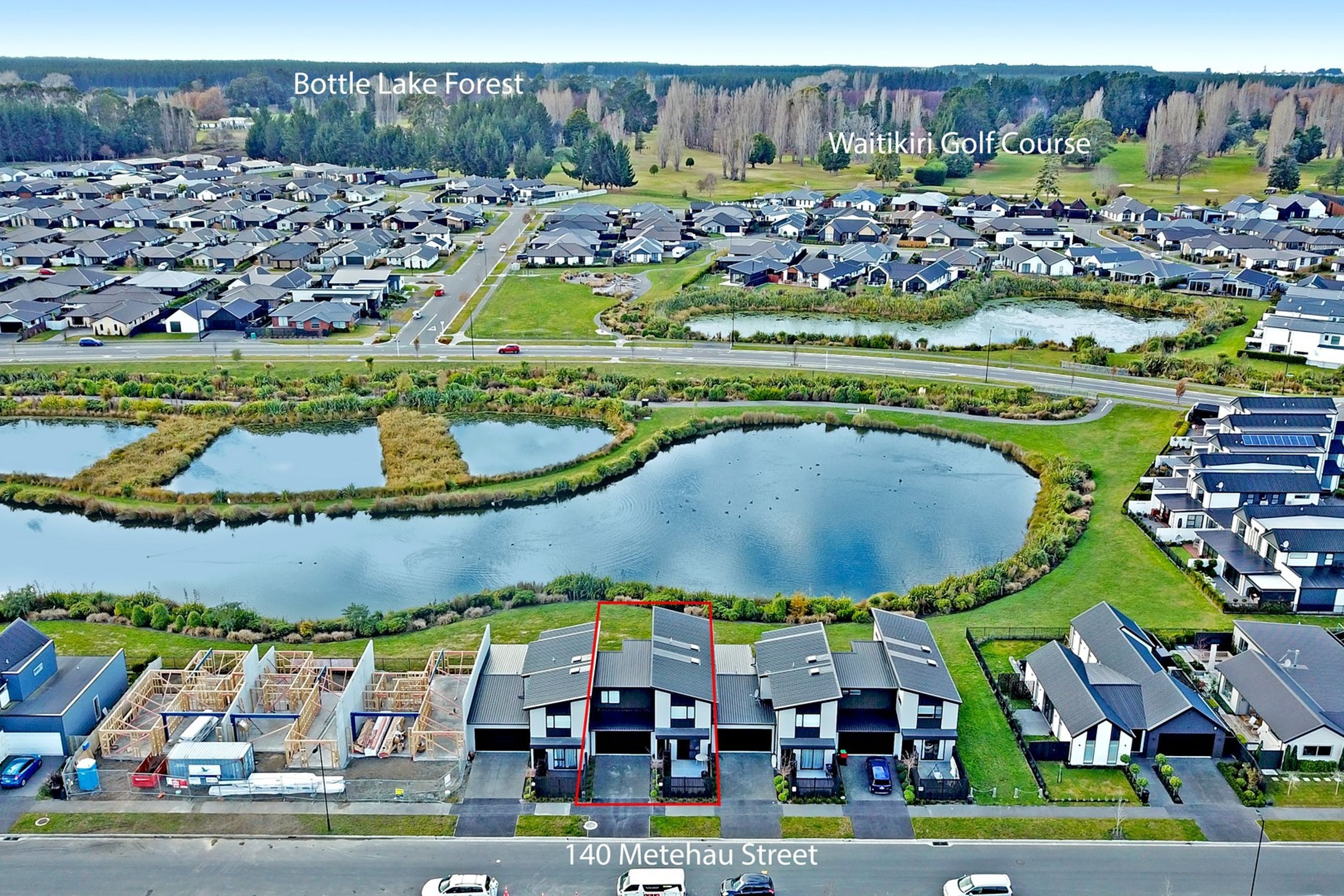 Good aerial shot of the 7 units, with the last 3 under construction