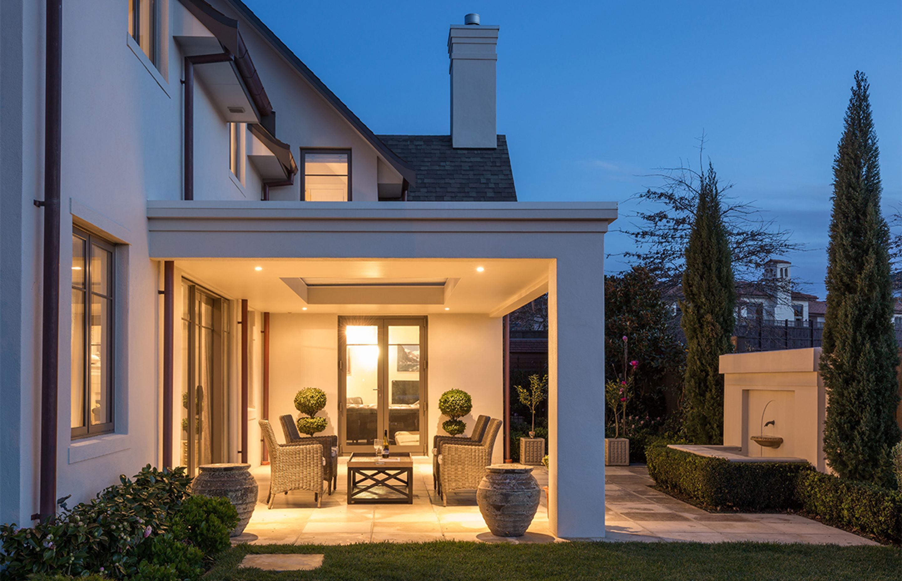 Life Outside: Every home in the Verita development comes complete with carefully designed and implemented outdoor living spaces and landscaping.