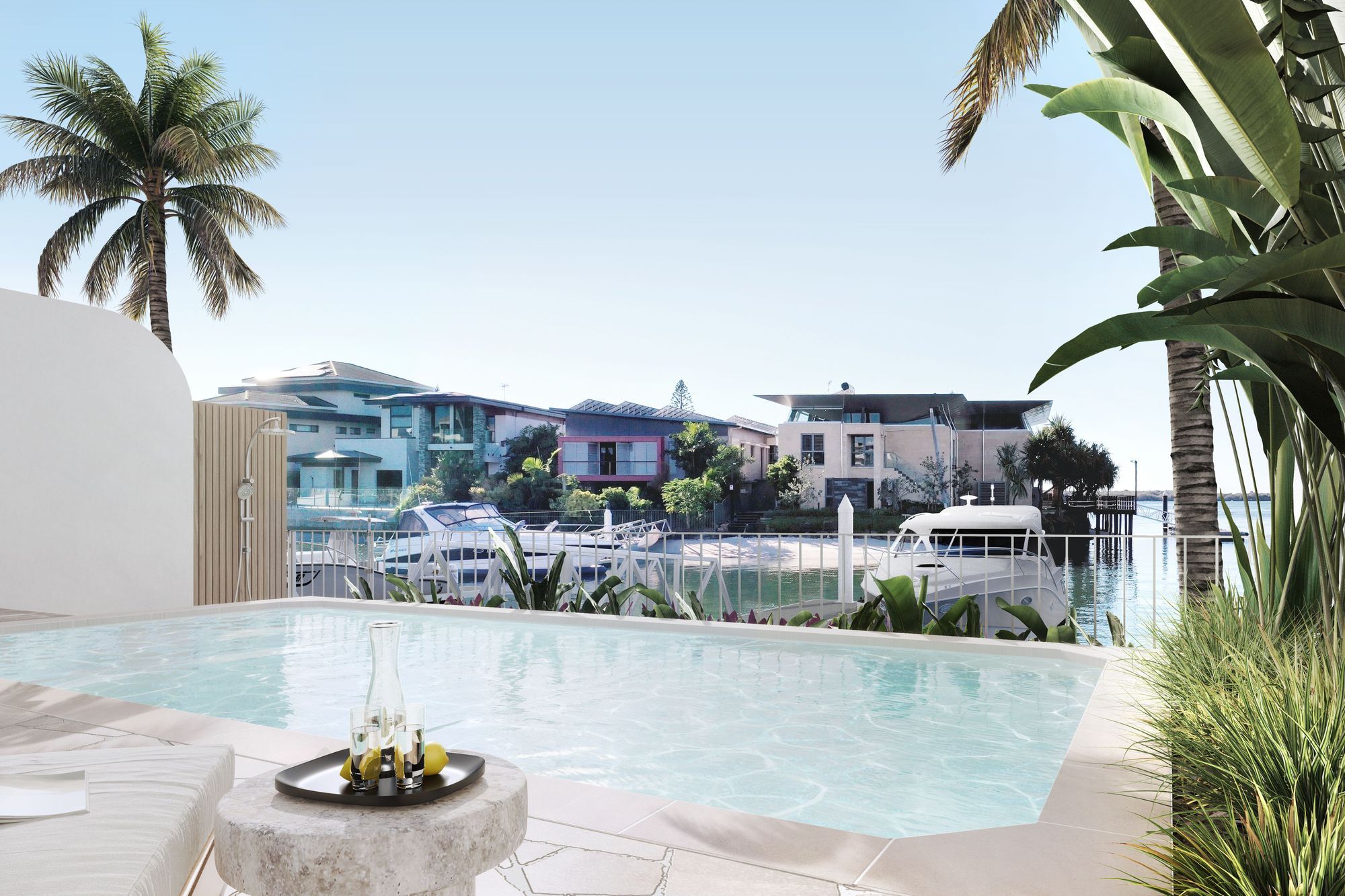 Marlowe Residences - 7 Pools installed before lunch!