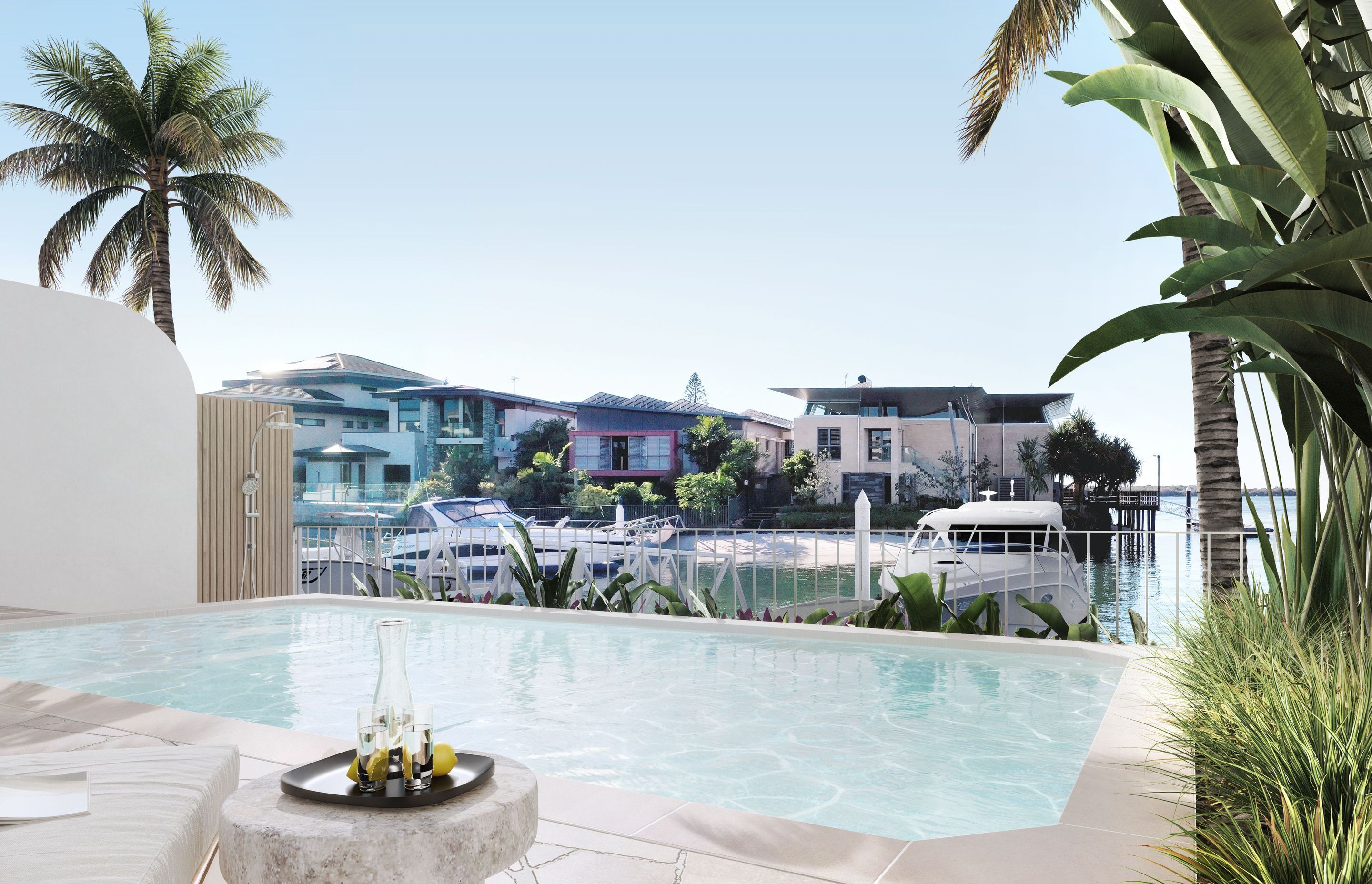 Marlowe Residences - 7 Pools installed before lunch!