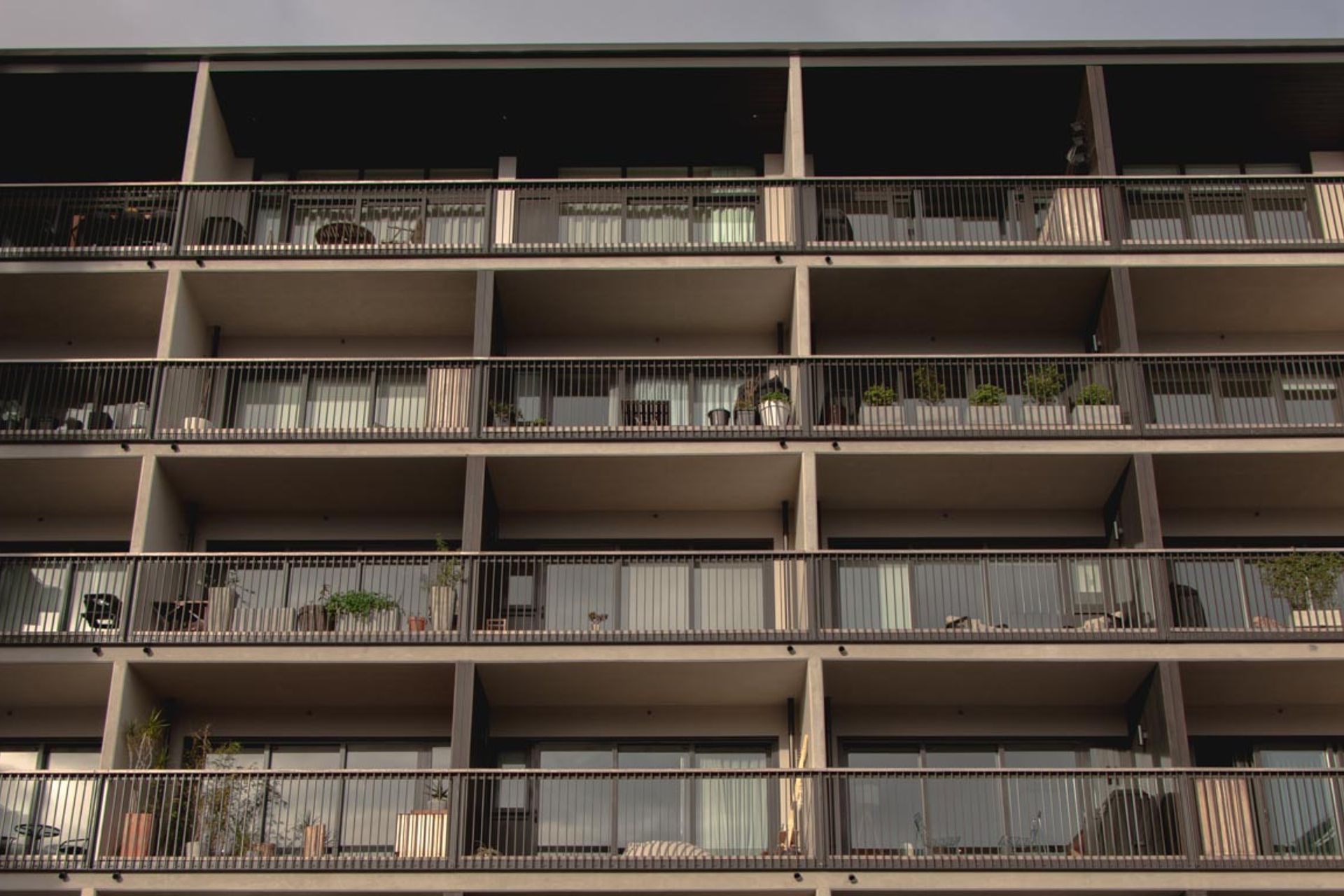 SKHY Apartments - exterior balustrades