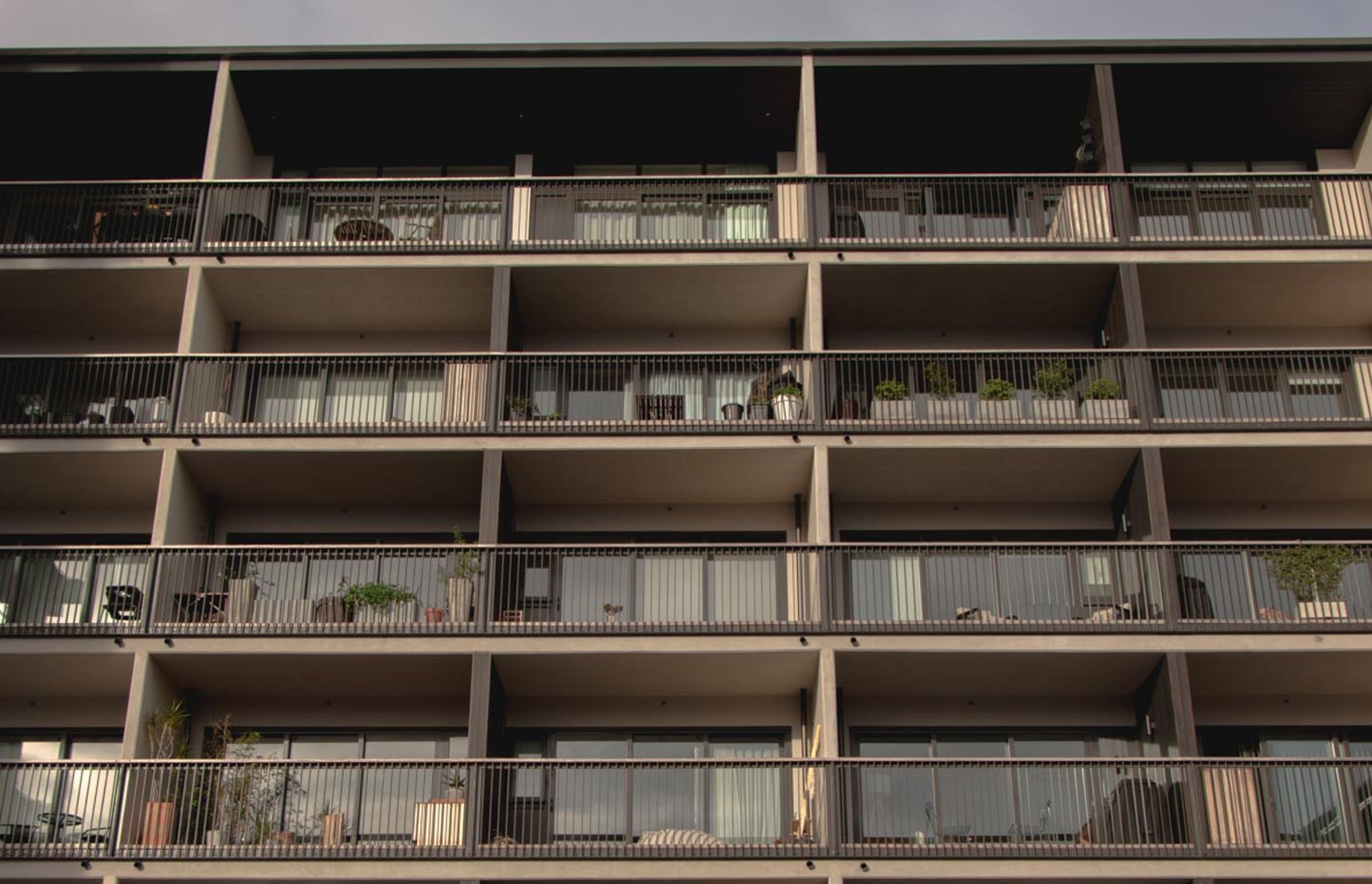 SKHY Apartments - exterior balustrades