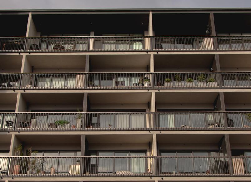 SKHY Apartments - exterior balustrades