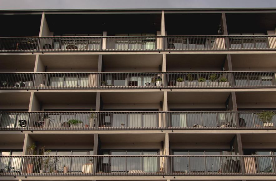 SKHY Apartments - exterior balustrades