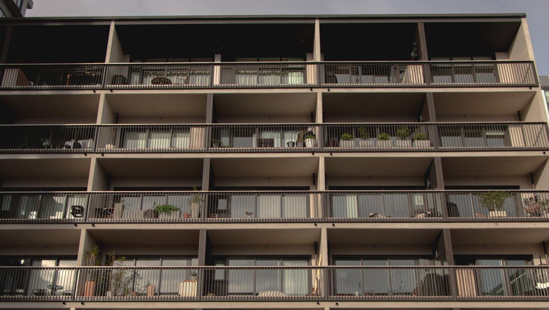 SKHY Apartments - exterior balustrades banner