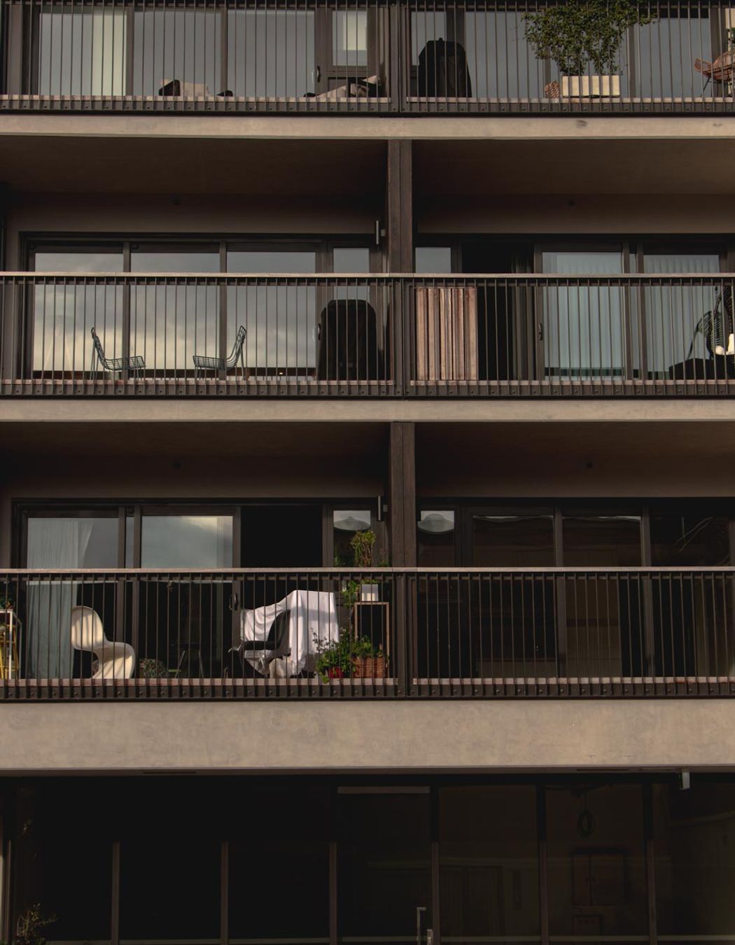 SKHY Apartments - exterior balustrades