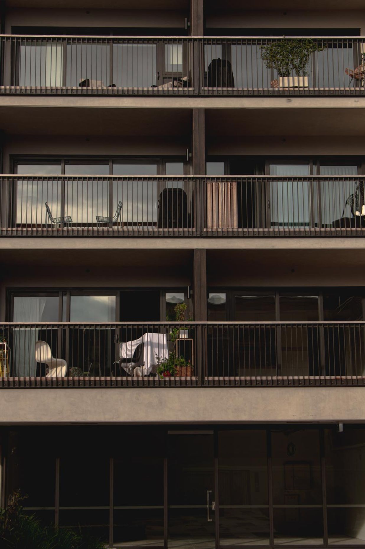 SKHY Apartments - exterior balustrades