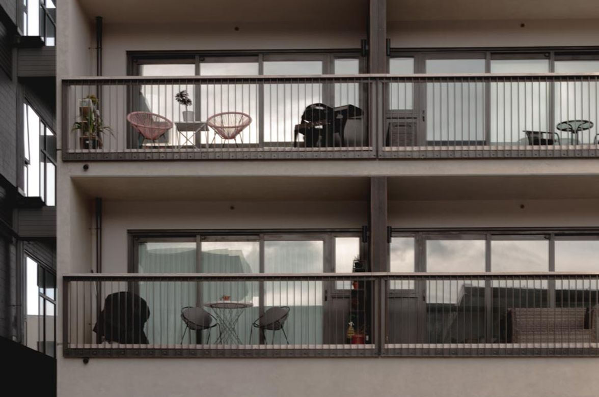 SKHY Apartments - exterior balustrades