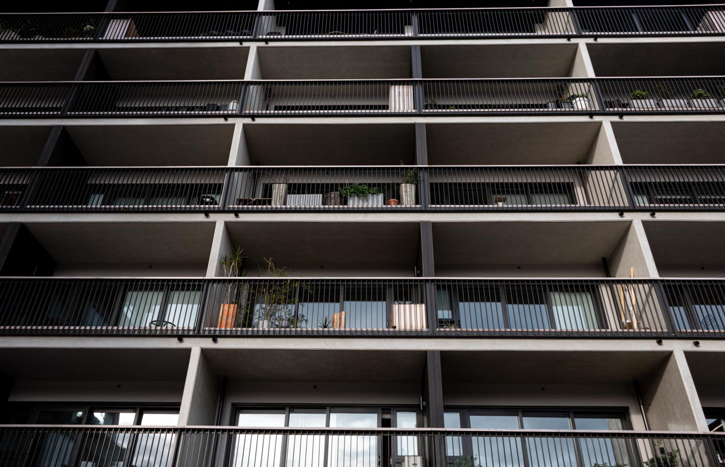 SKHY Apartments - exterior balustrades