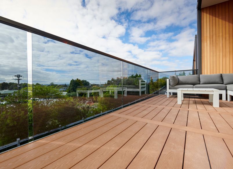 Striking Tinted Frameless Glass Balustrade