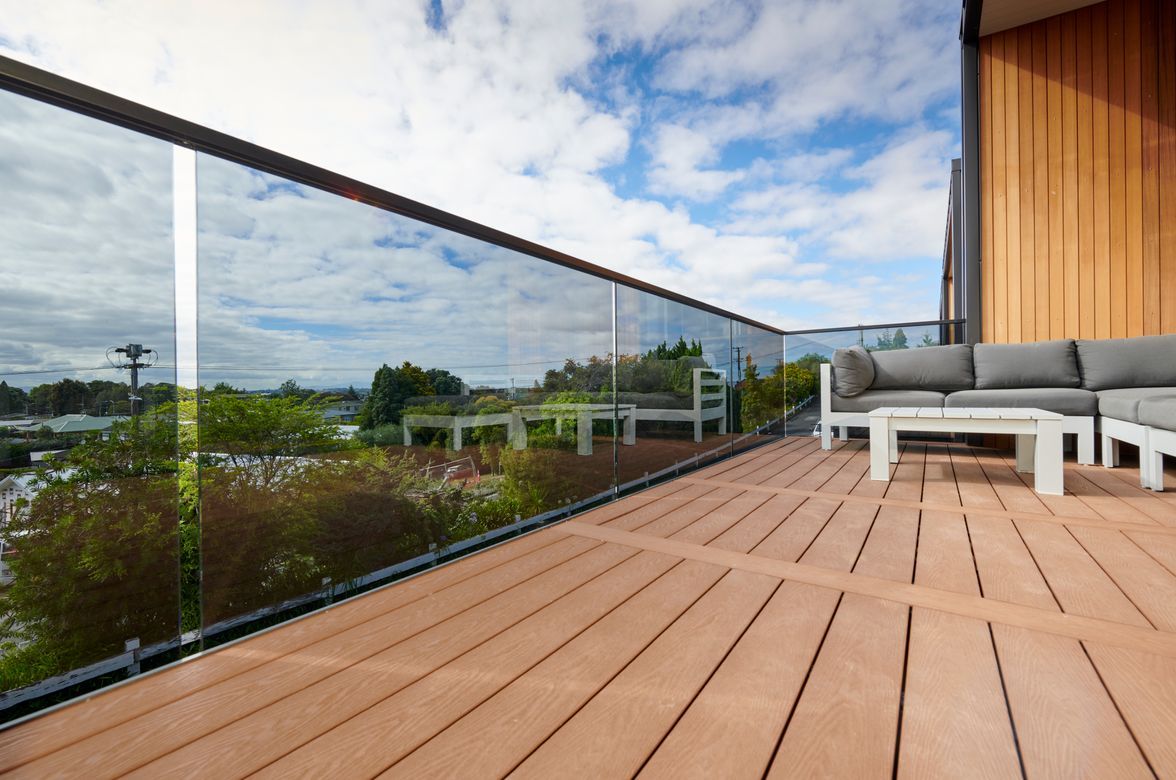 Striking Tinted Frameless Glass Balustrade