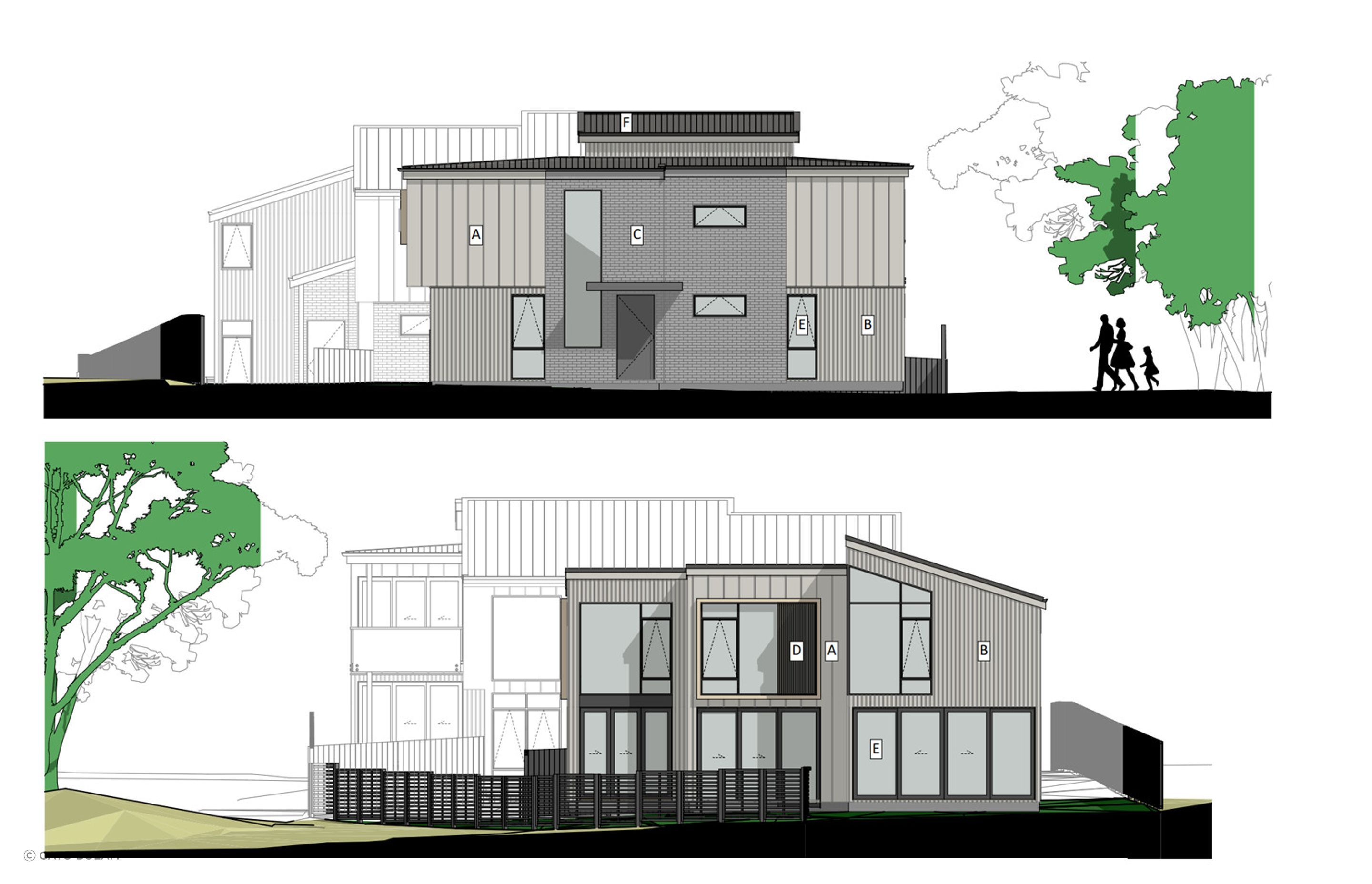 Mixed Suburban Zone - 3 dwellings on 743m² site