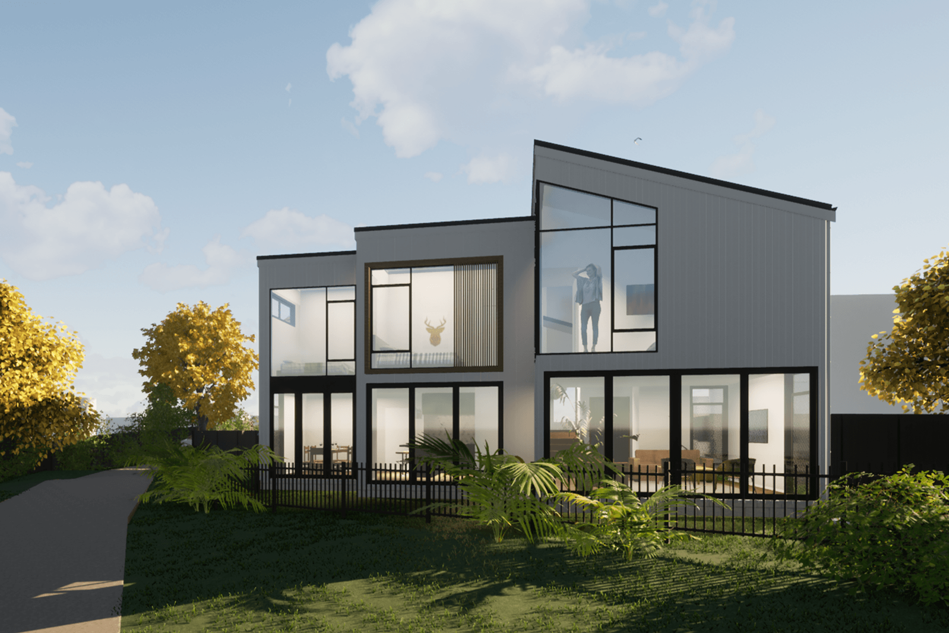 Mixed Suburban Zone - 3 dwellings on 743m² site