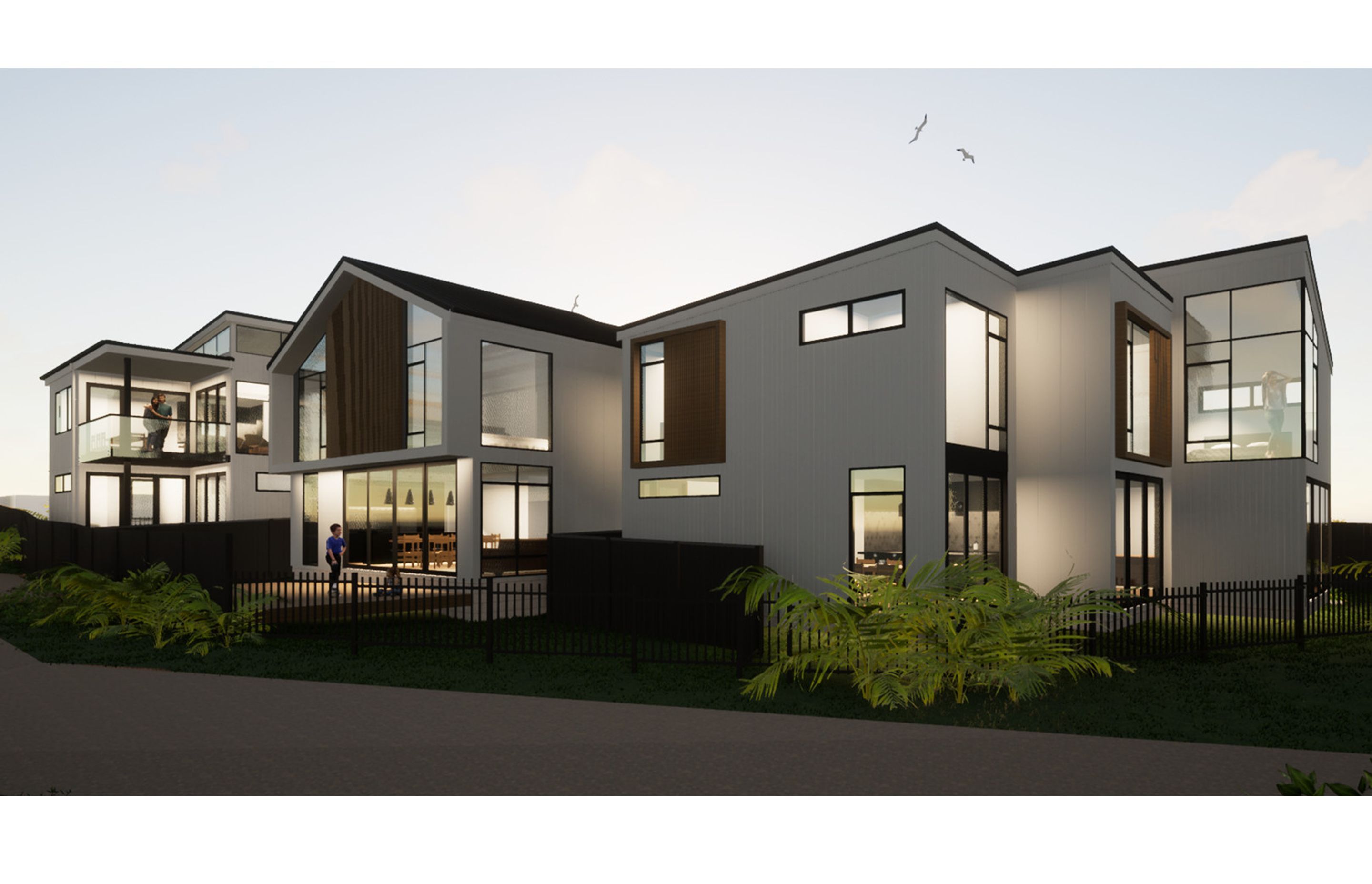 Mixed Suburban Zone - 3 dwellings on 743m² site