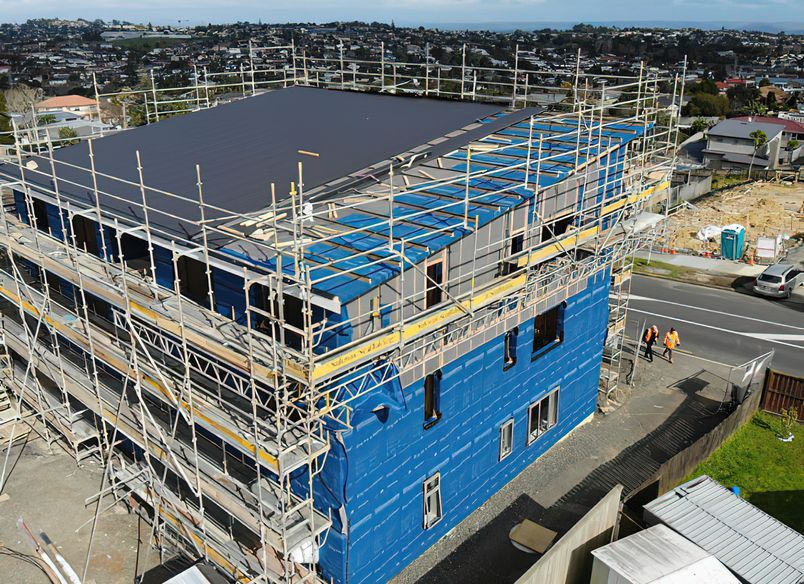 Pre-applied Building Underlay Protects CLT Panels from Moisture