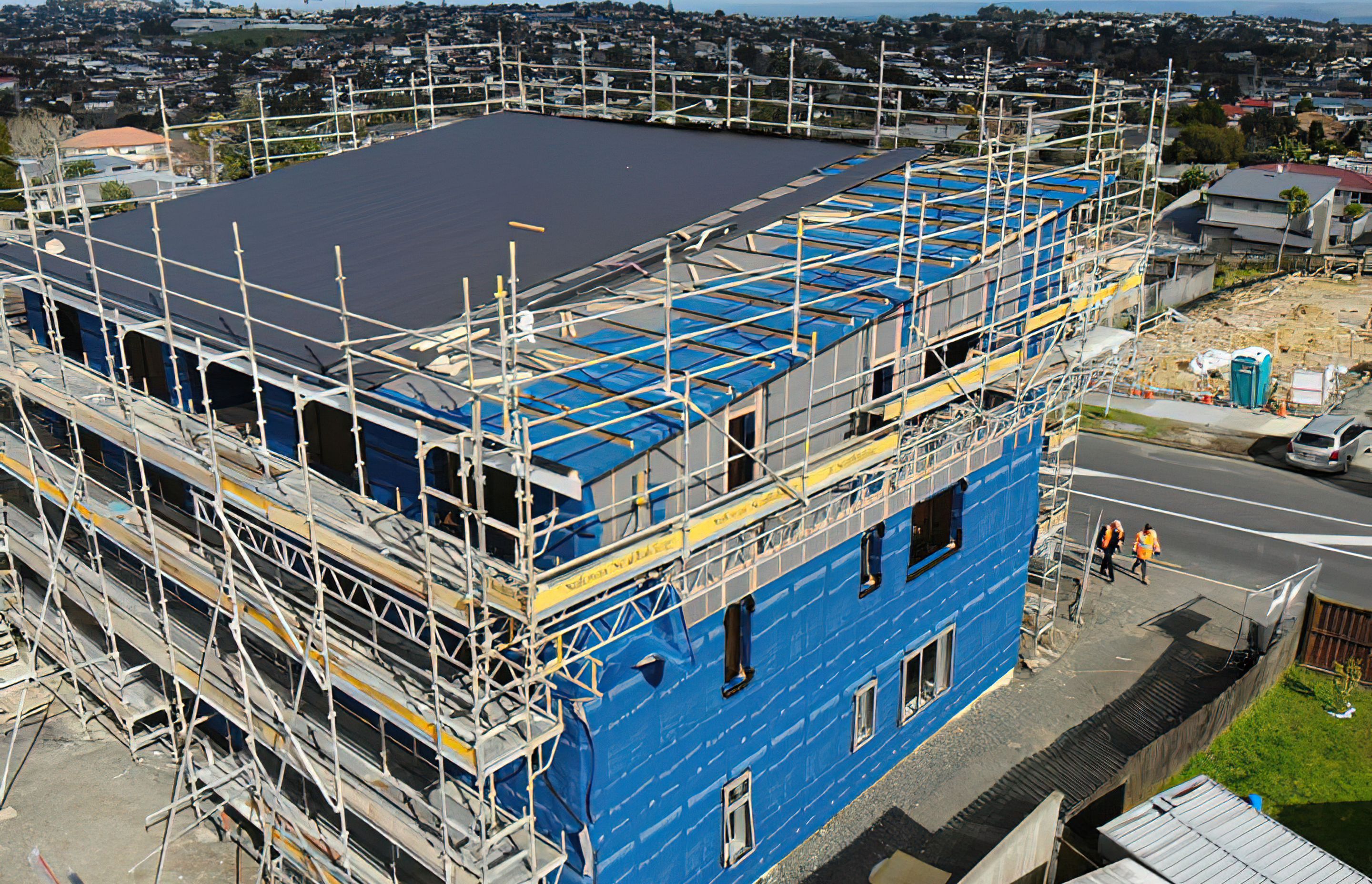 Pre-applied Building Underlay Protects CLT Panels from Moisture