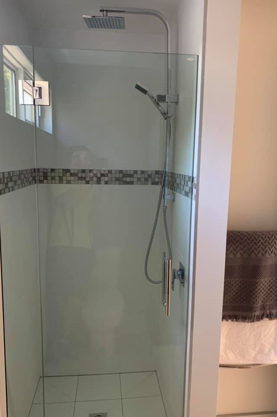 Tiled shower