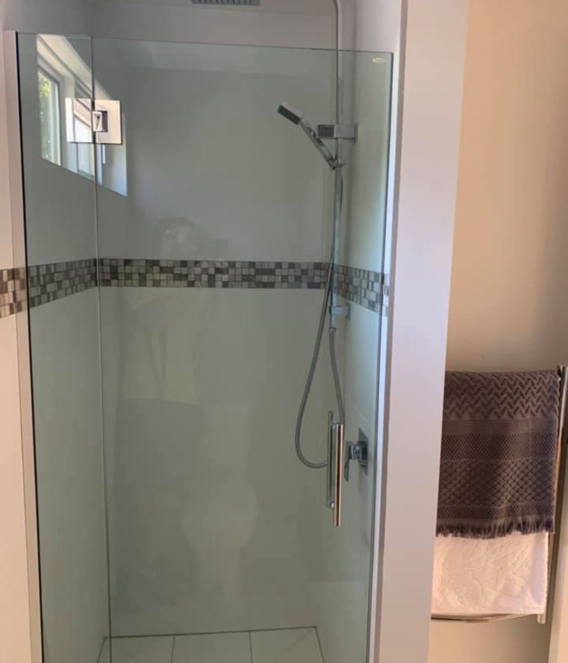 Tiled shower