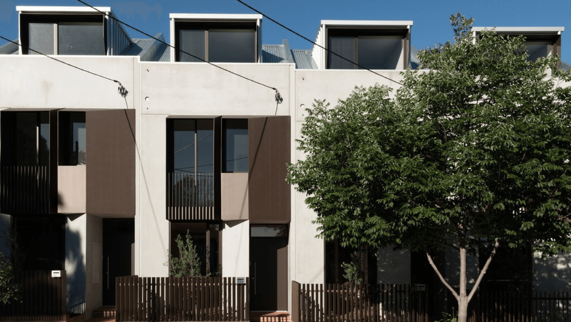 Portman St terraces, Green Square banner