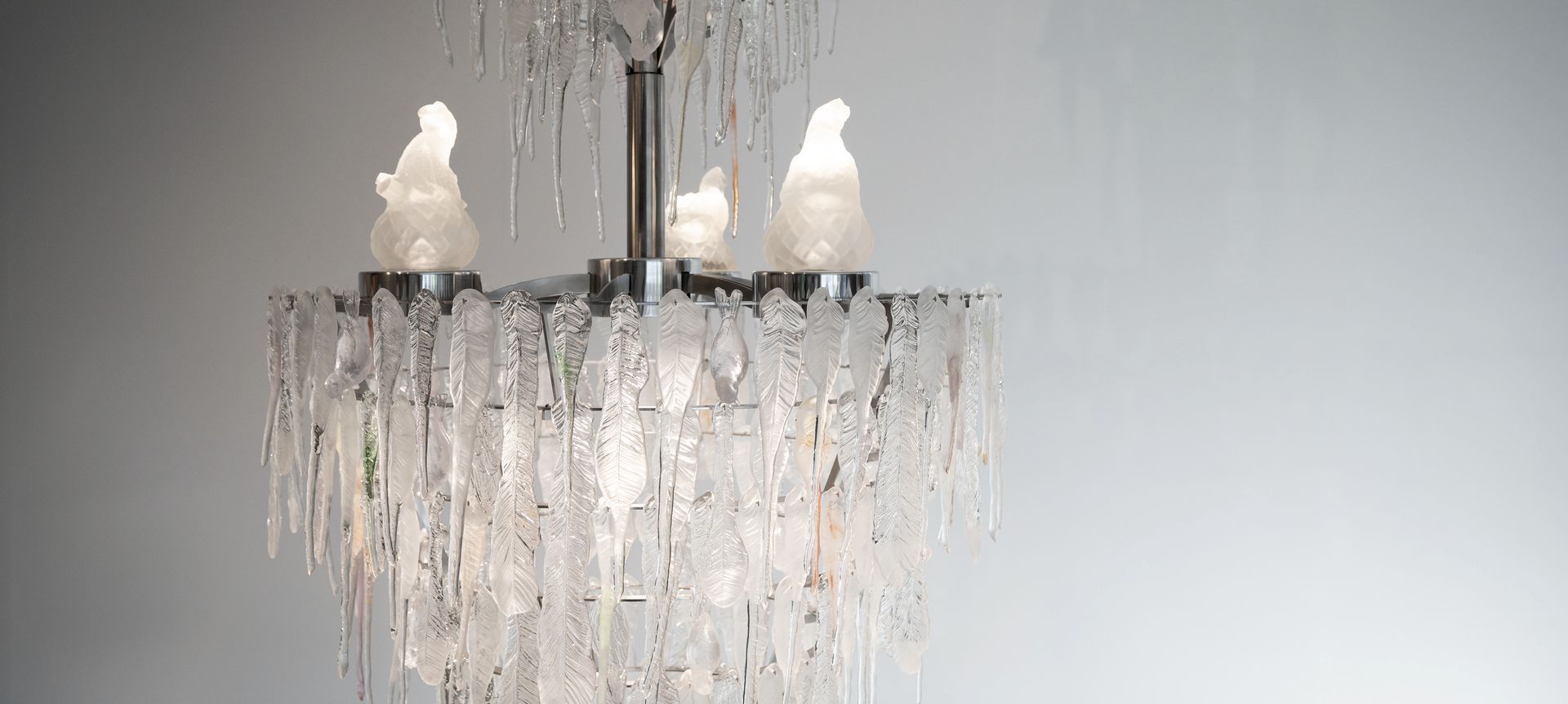 The Ghost Chandelier commission for the Dowse Art Museum banner