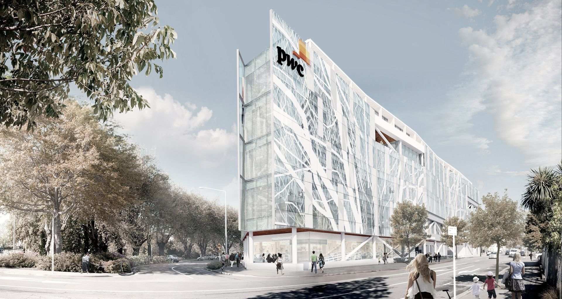Price Waterhouse Coopers Building banner