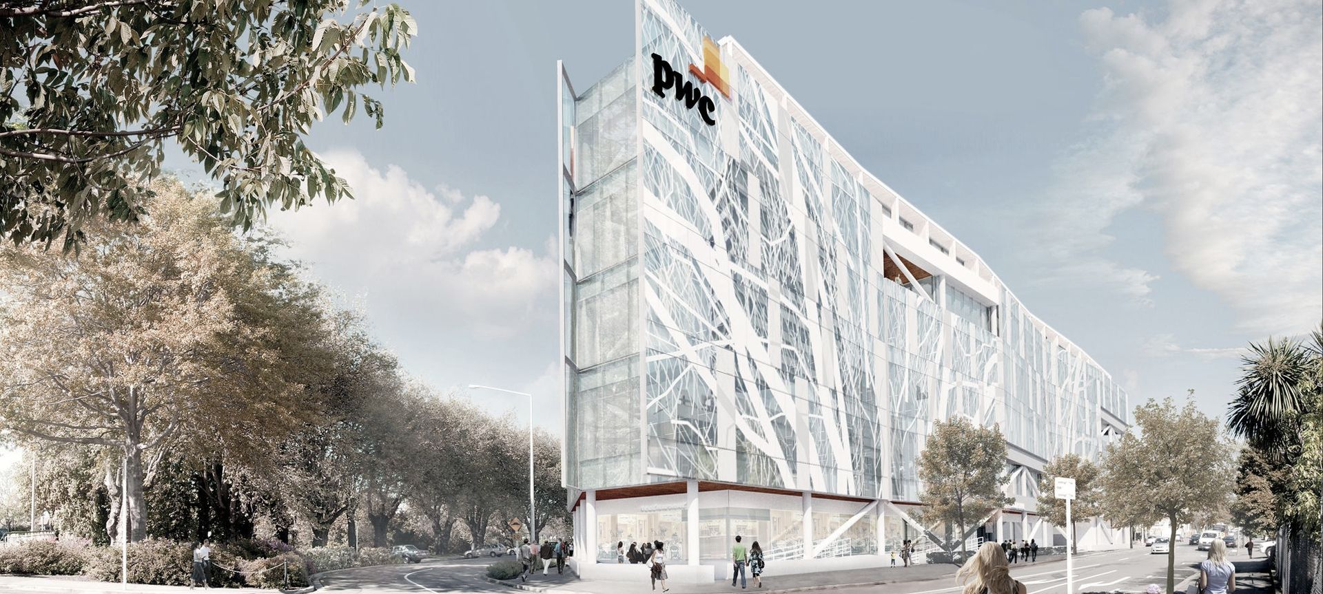 Price Waterhouse Coopers Building banner