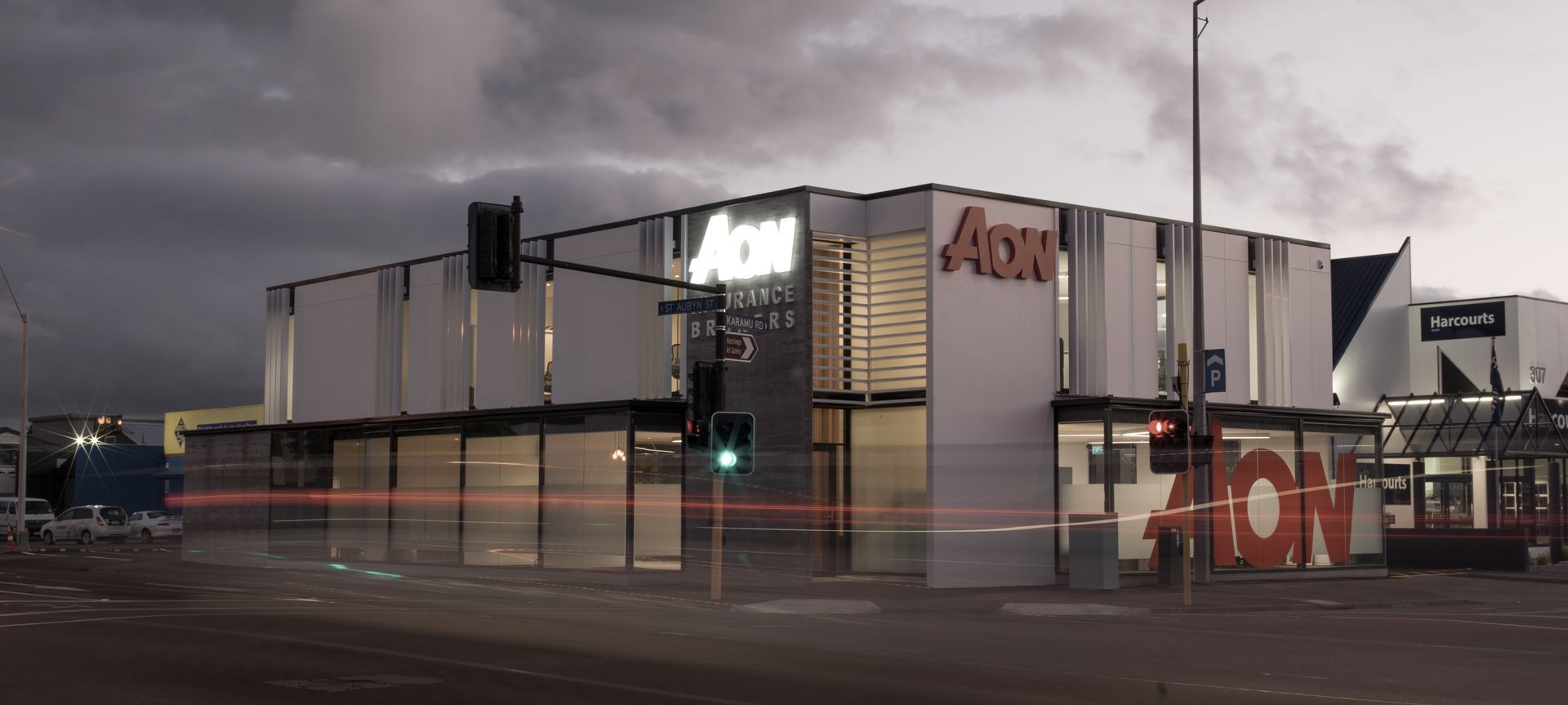 Aon Building banner